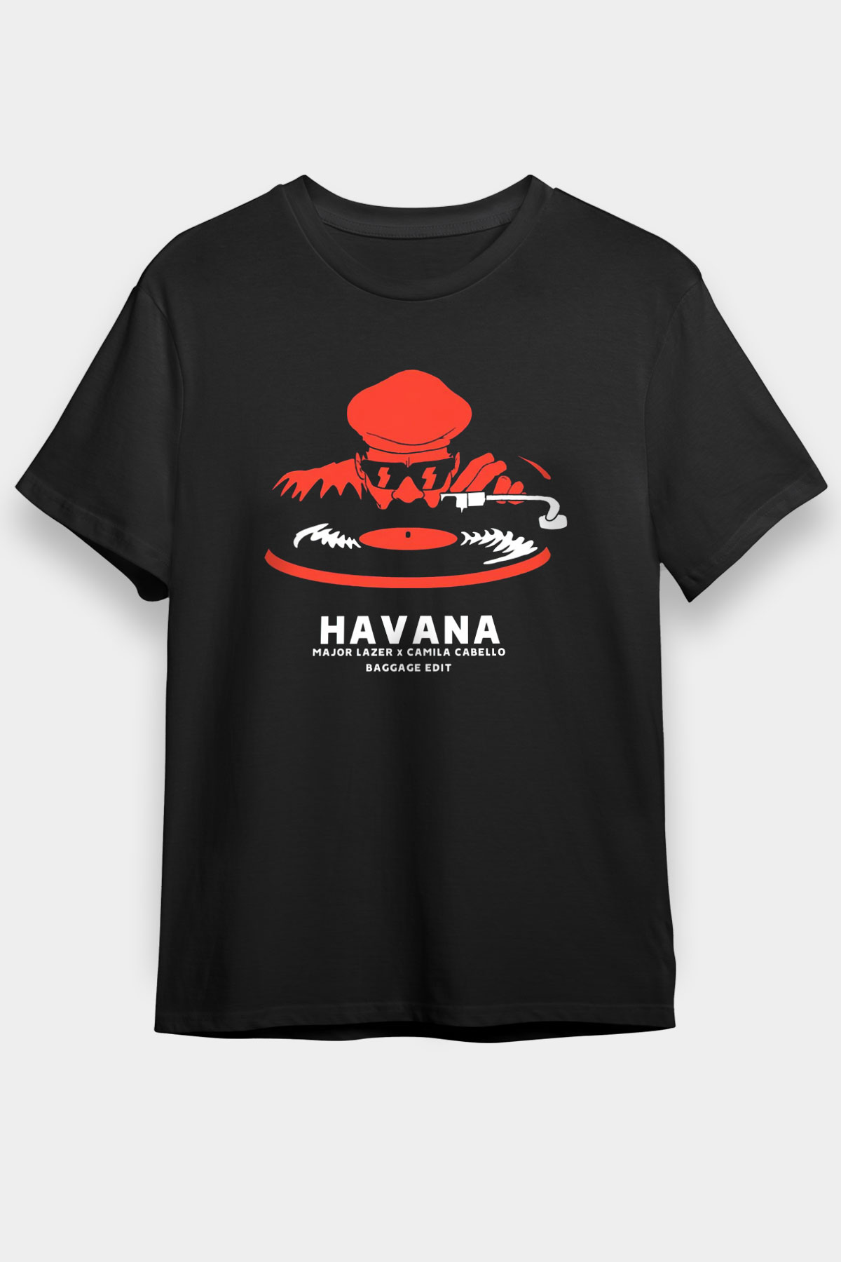 Major Lazer Siyah Unisex Tişört T-Shirt - TişörtFabrikası