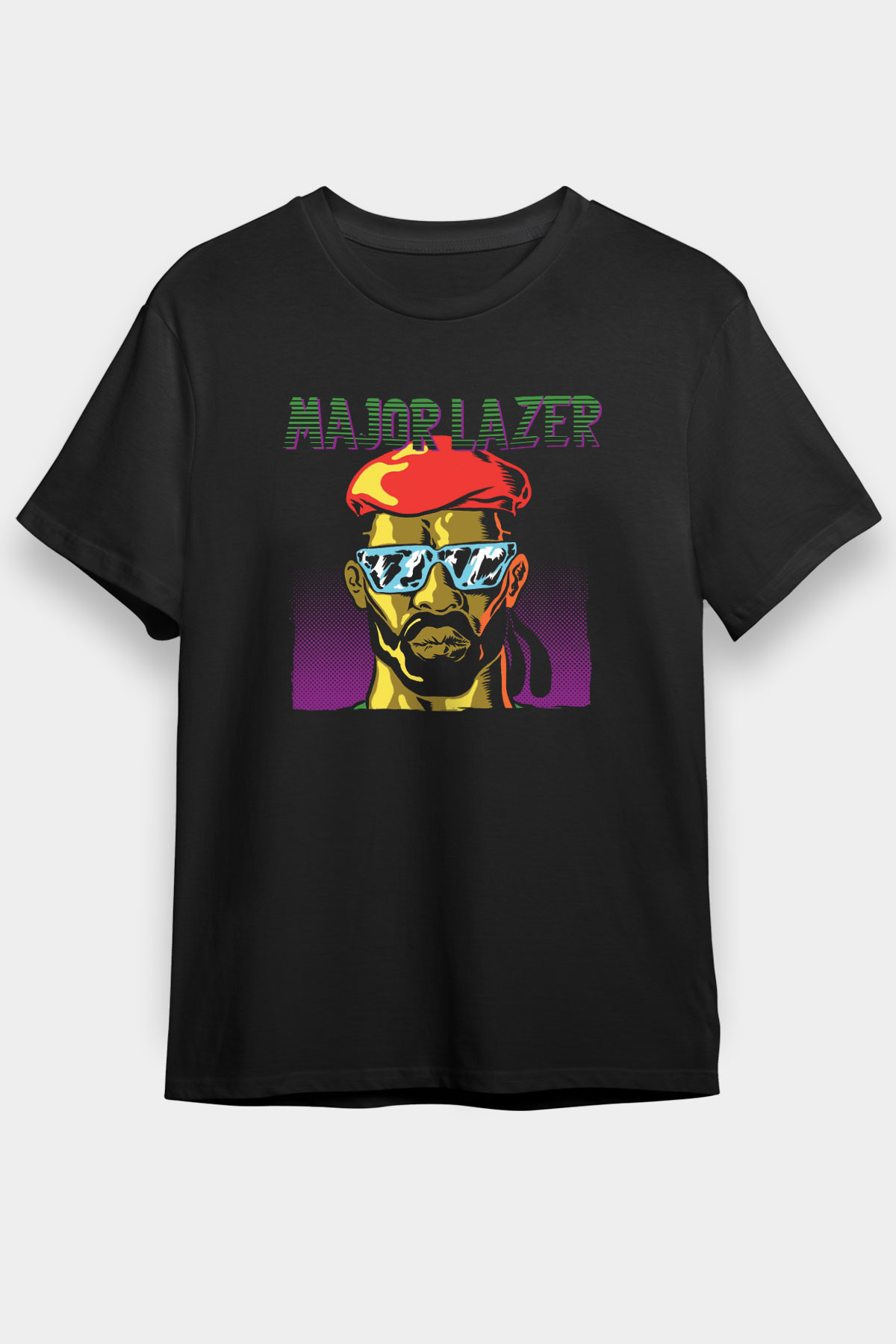 Major Lazer Siyah Unisex Tişört T-Shirt - TişörtFabrikası