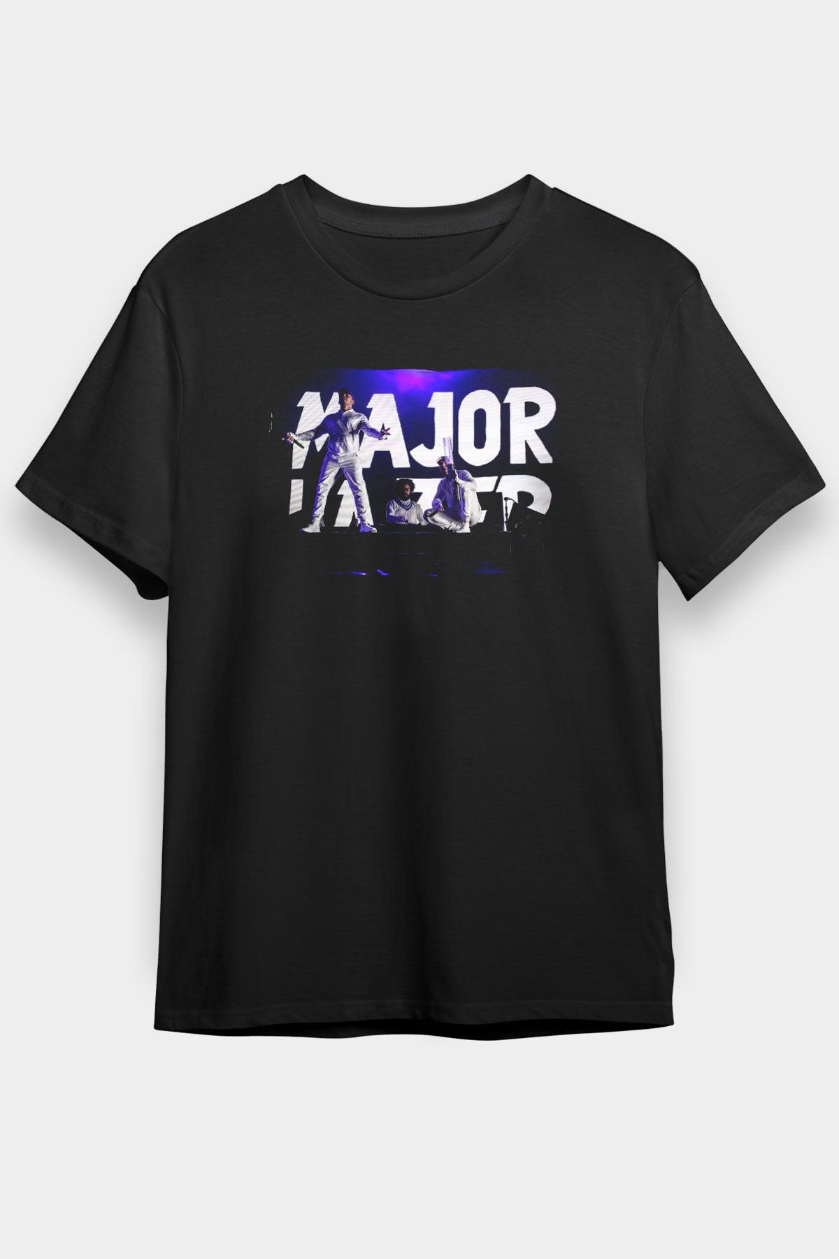 Major Lazer Siyah Unisex Tişört T-Shirt - TişörtFabrikası