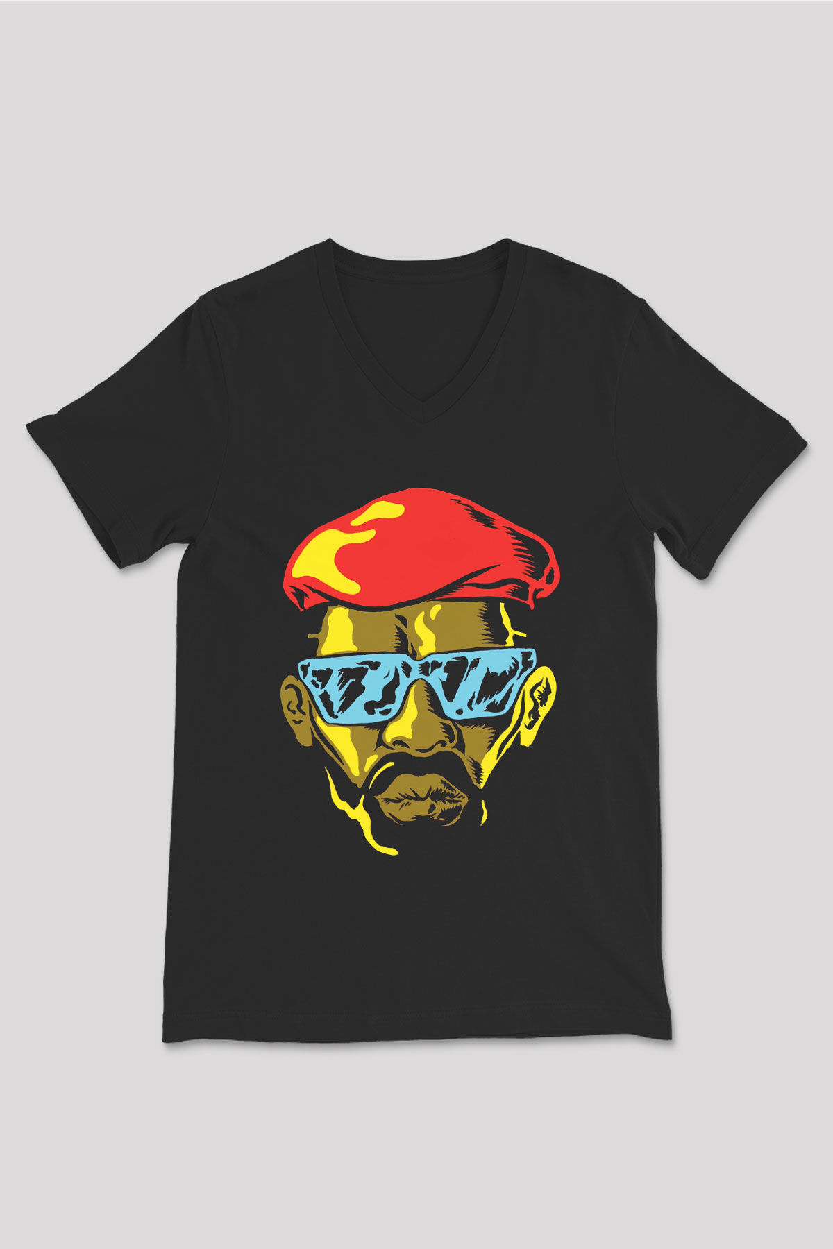 Major Lazer Siyah Unisex V Yaka Tişört