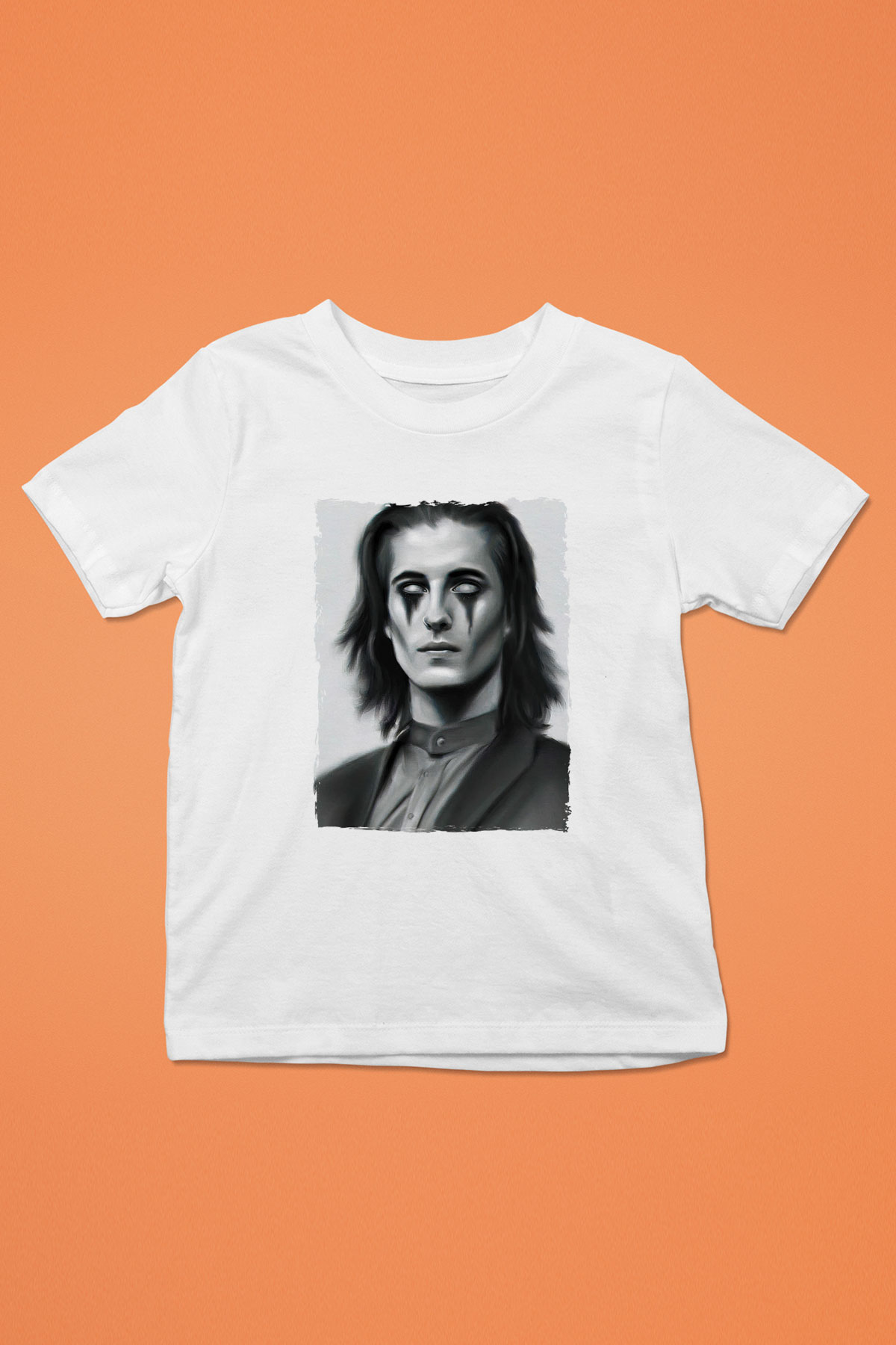 Maneskin Baskılı Beyaz Unisex Beyaz Çocuk Tişört - Tshirt
