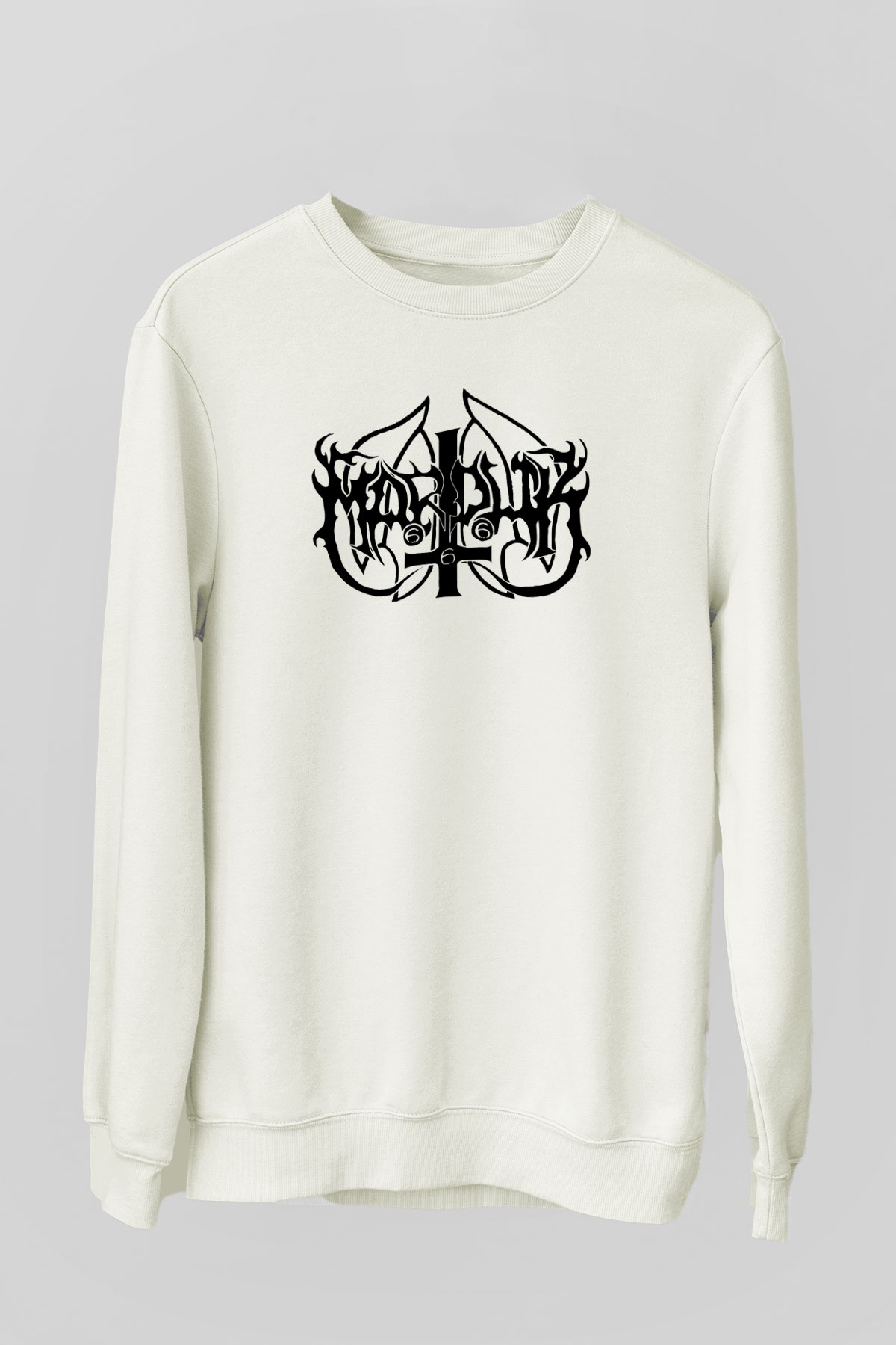Marduk Beyaz Unisex Sweatshirt