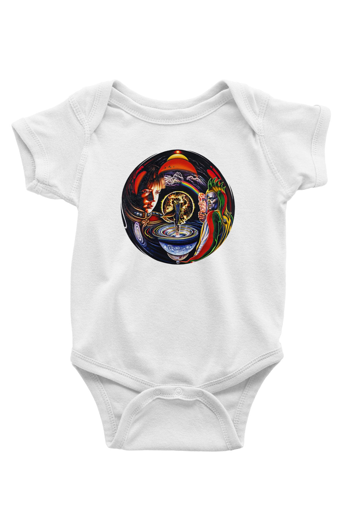 Marillion Baskılı Beyaz Unisex Bebek Body - Zıbın