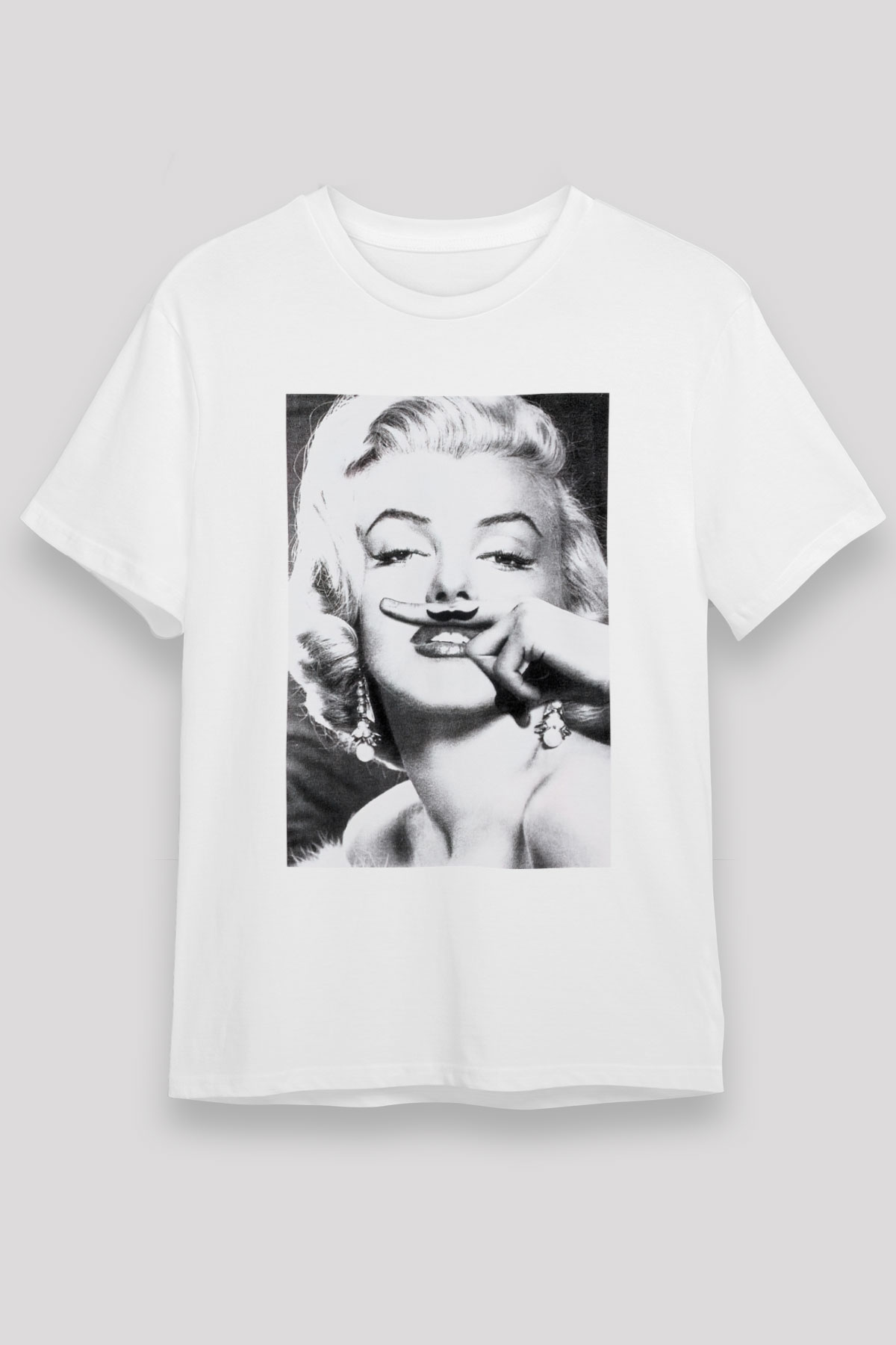 Marilyn Monroe Beyaz Unisex Tişört T-Shirt - TişörtFabrikası
