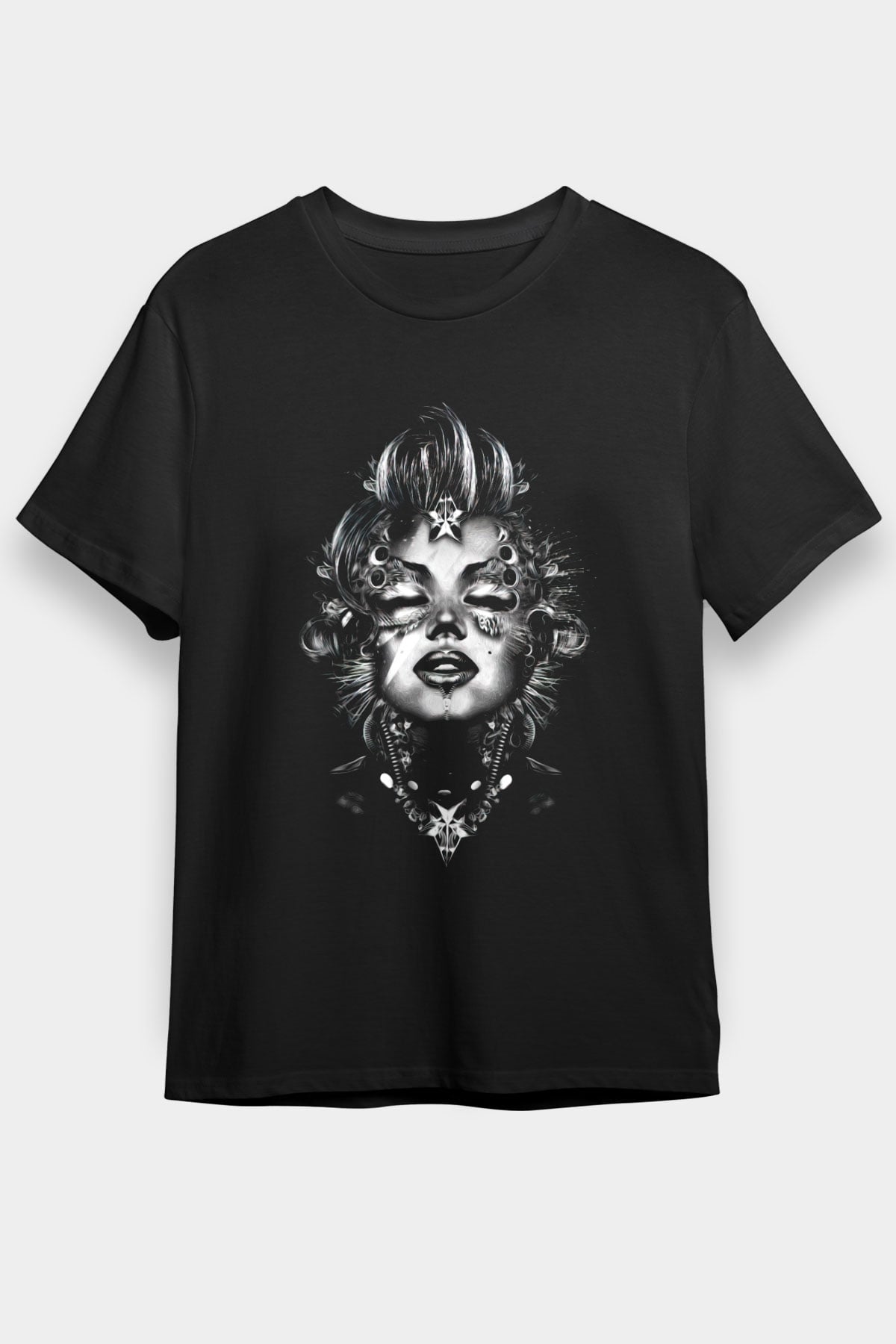 Marilyn Monroe Siyah Unisex Tişört T-Shirt - TişörtFabrikası