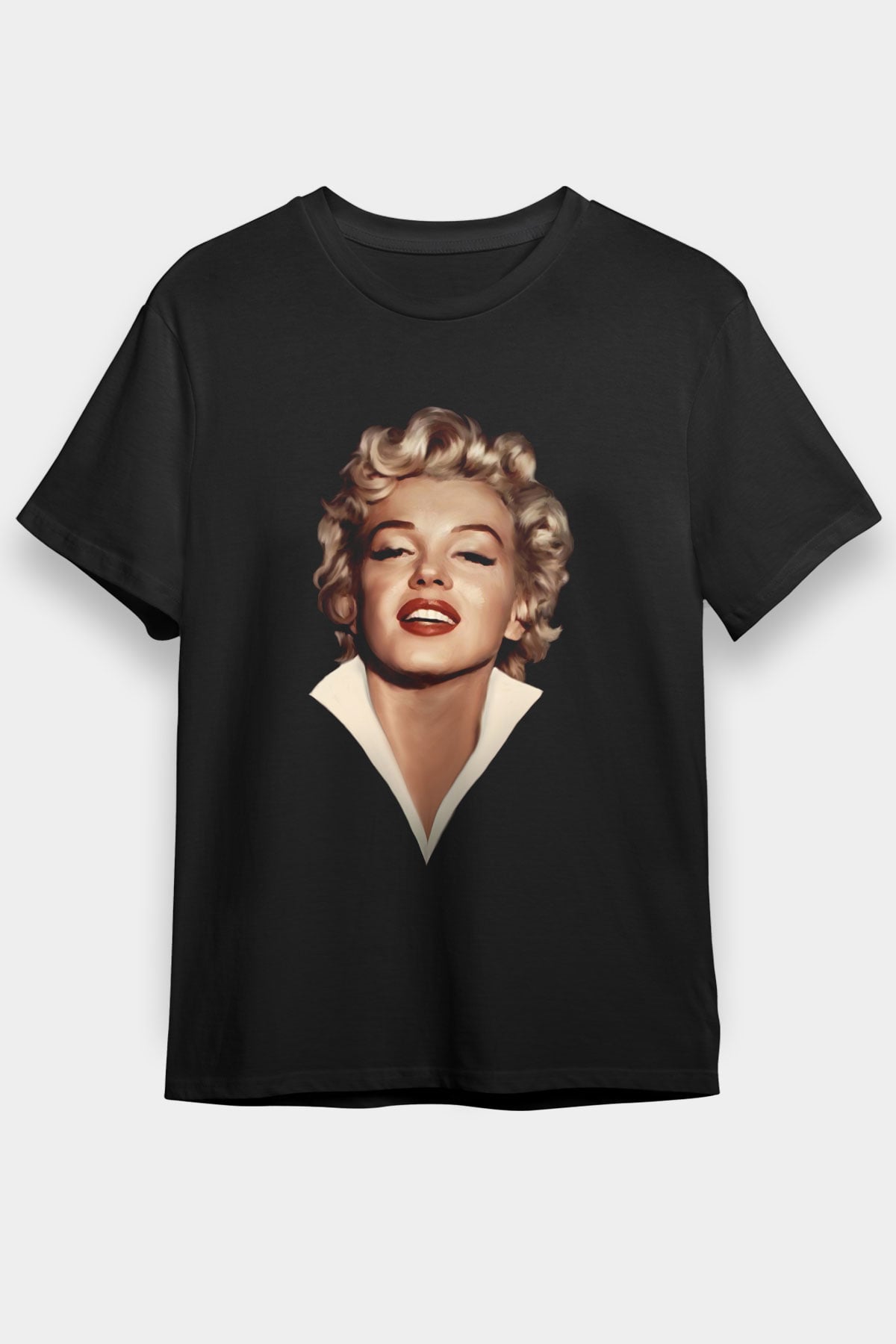 Marilyn Monroe Siyah Unisex Tişört T-Shirt - TişörtFabrikası