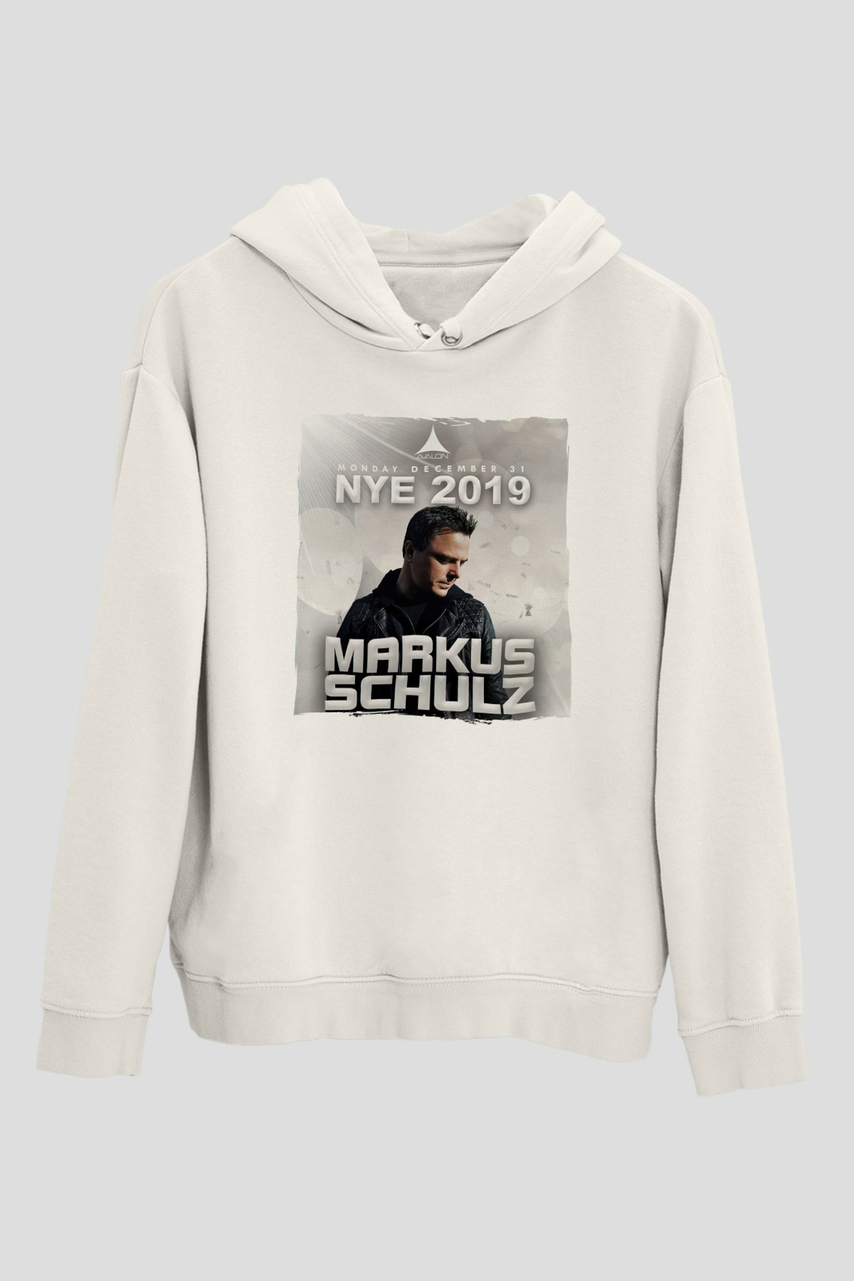 Markus Schulz Beyaz Unisex Kapüşonlu Sweatshirt