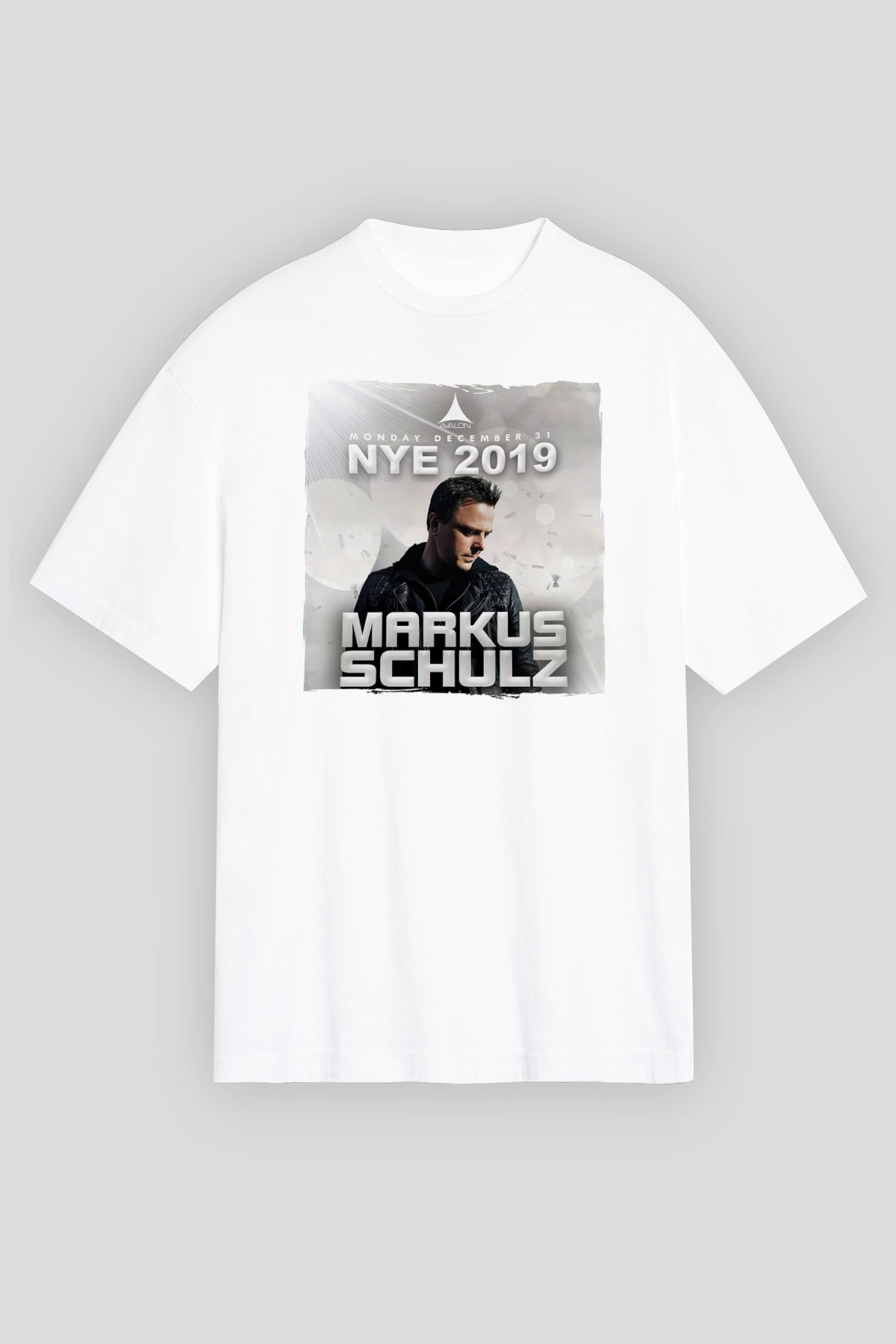 Markus Schulz Beyaz Oversize Tişört Oversize T-shirt - TişörtFabrikası