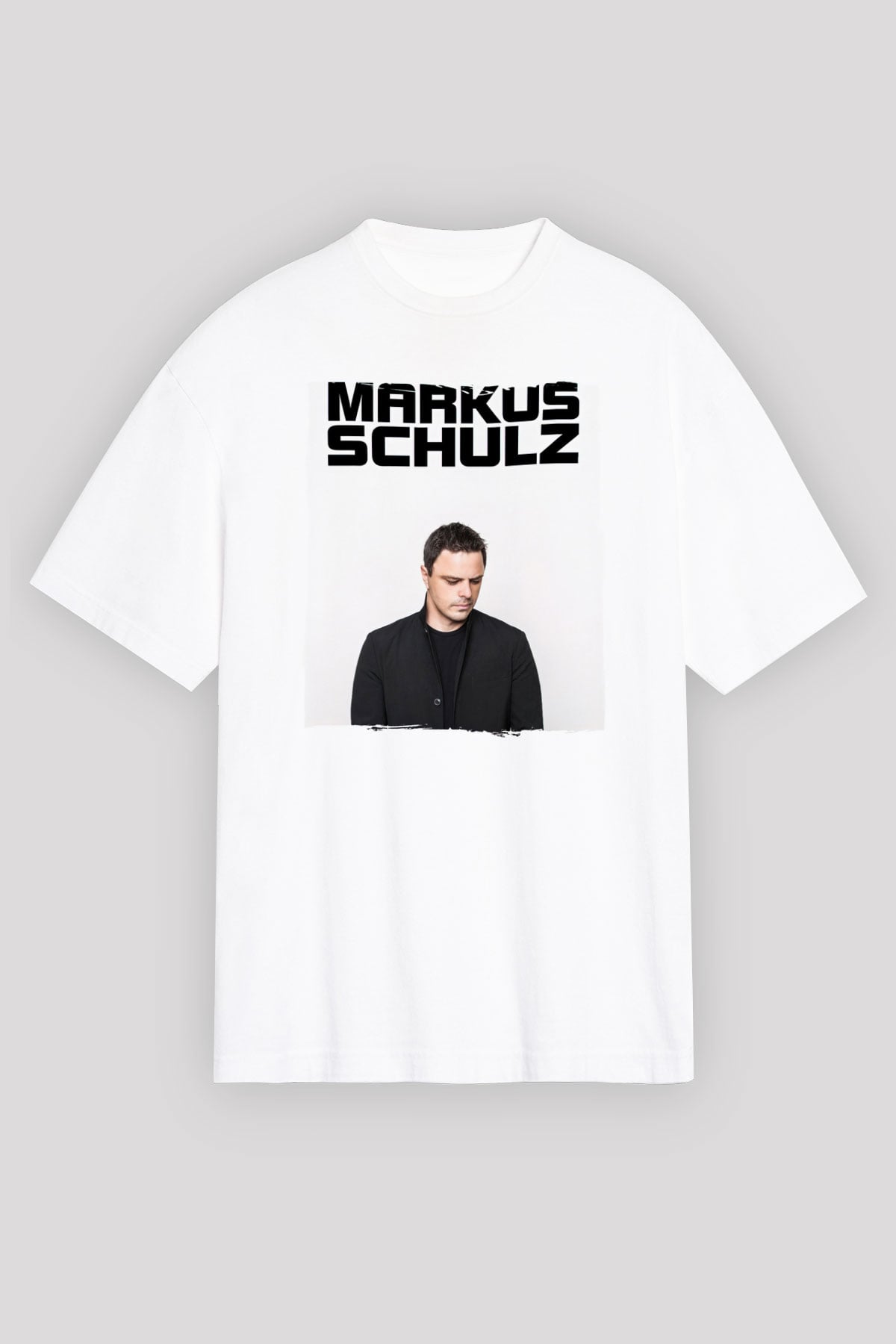 Markus Schulz Beyaz Oversize Tişört Oversize T-shirt - TişörtFabrikası