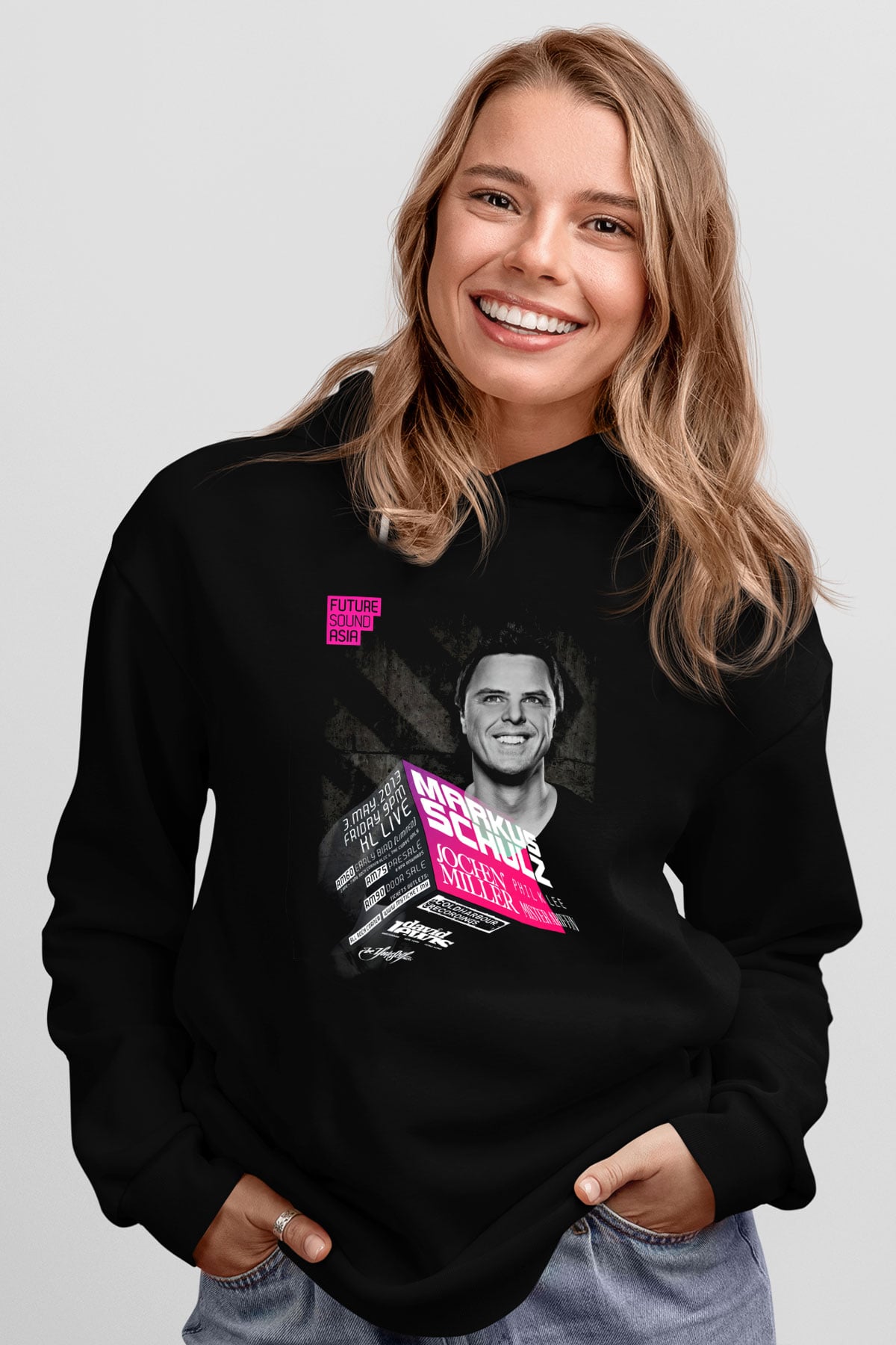 Markus Schulz Siyah Unisex Hoodie
