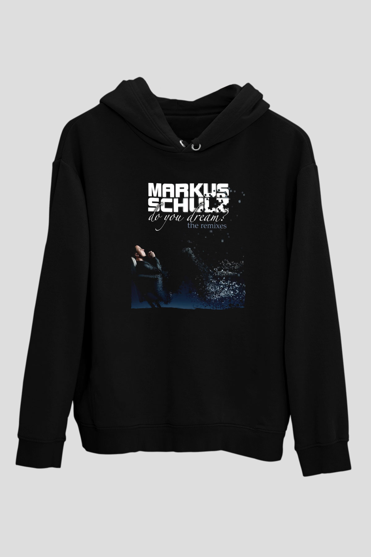 Markus Schulz Siyah Unisex Kapüşonlu Sweatshirt