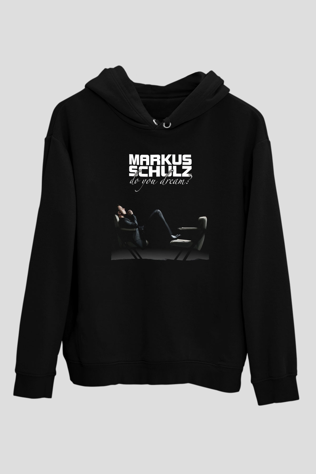 Markus Schulz Siyah Unisex Kapüşonlu Sweatshirt