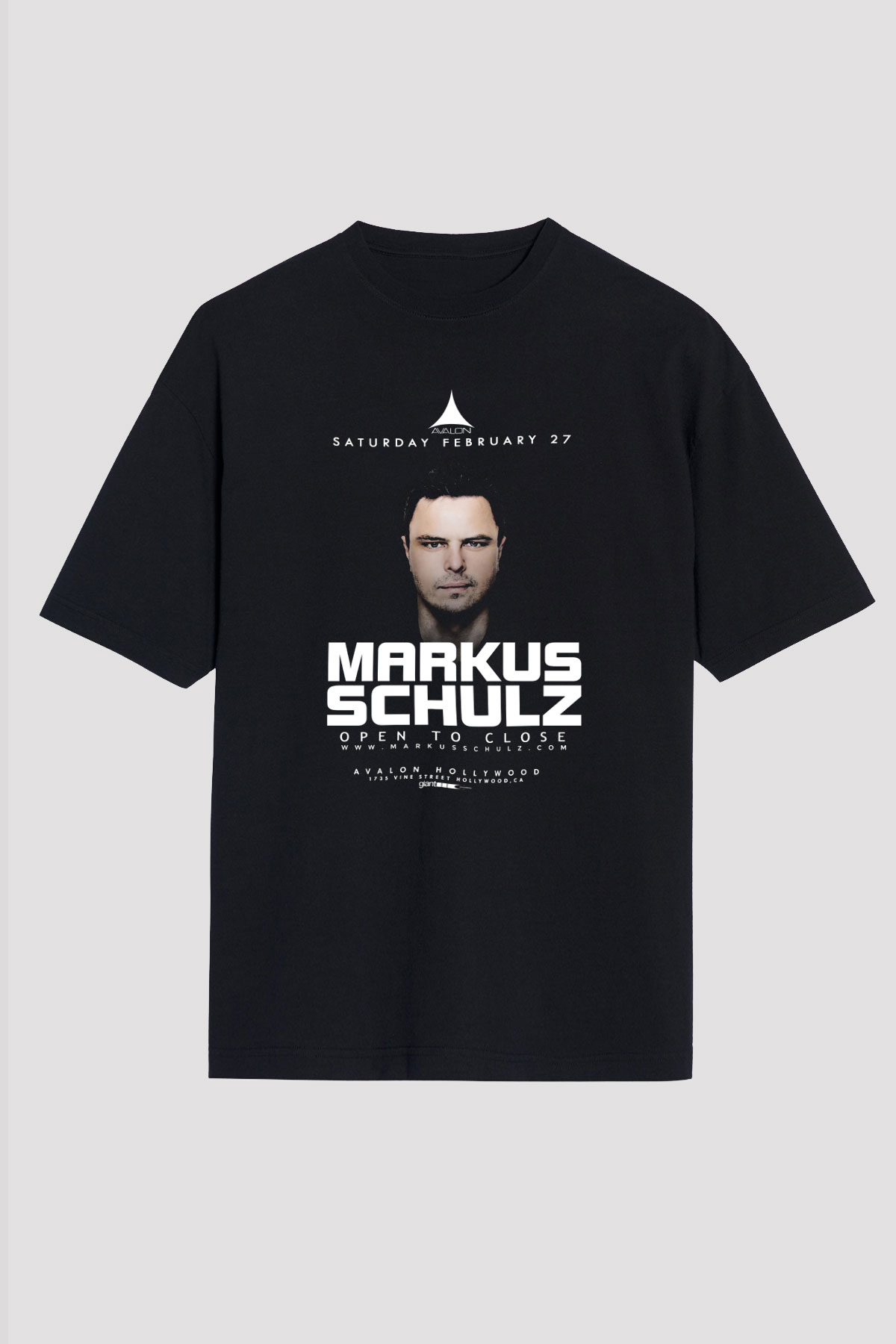 Markus Schulz Siyah Oversize Tişört Oversize T-shirt - TişörtFabrikası