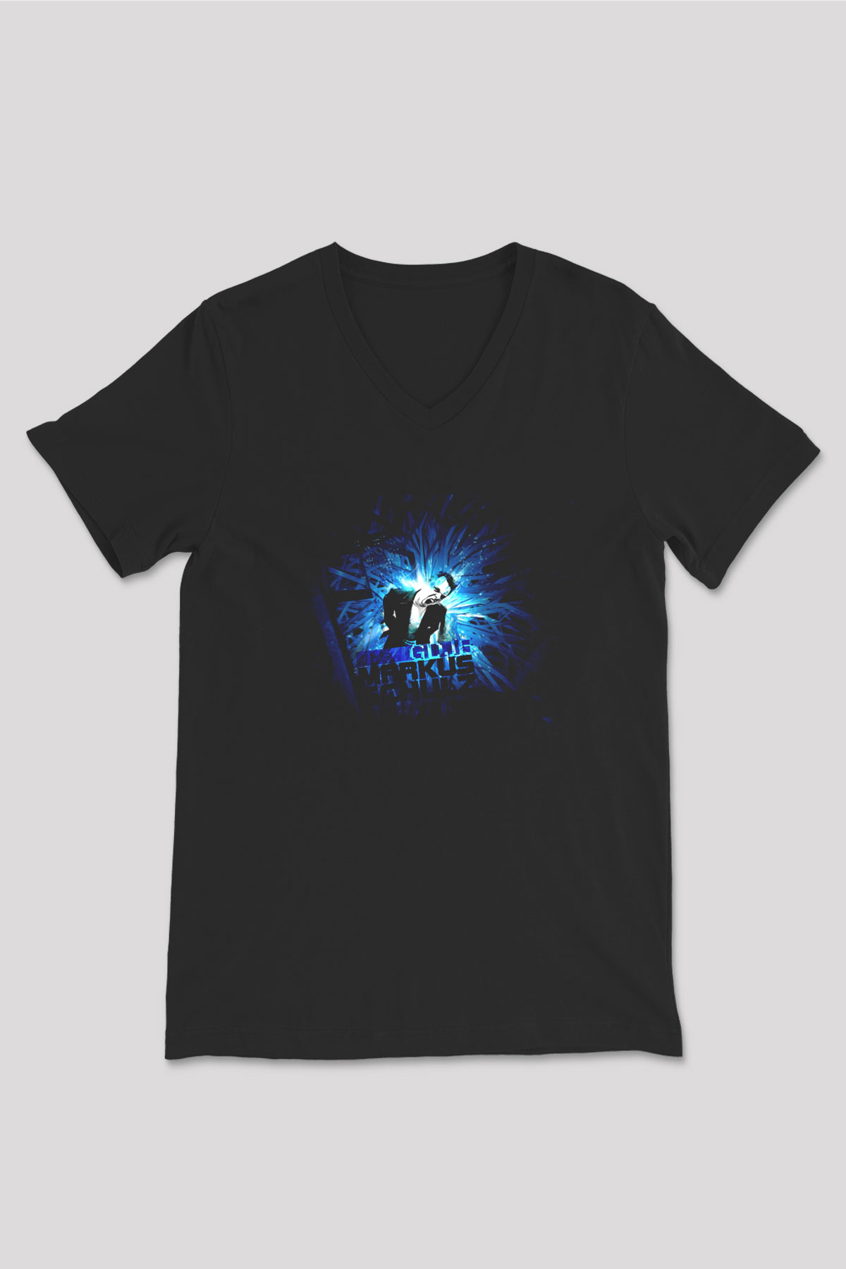 Markus Schulz Siyah Unisex V Yaka Tişört