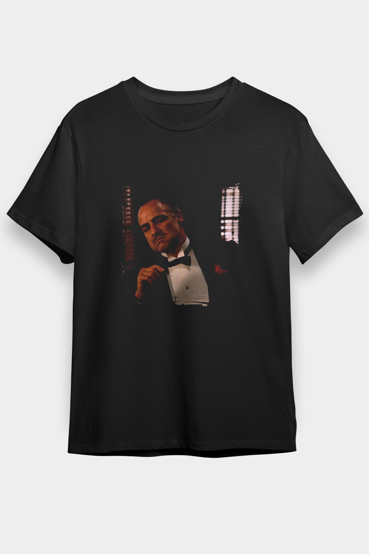 Marlon Brando Baskılı Unisex Siyah Tişört