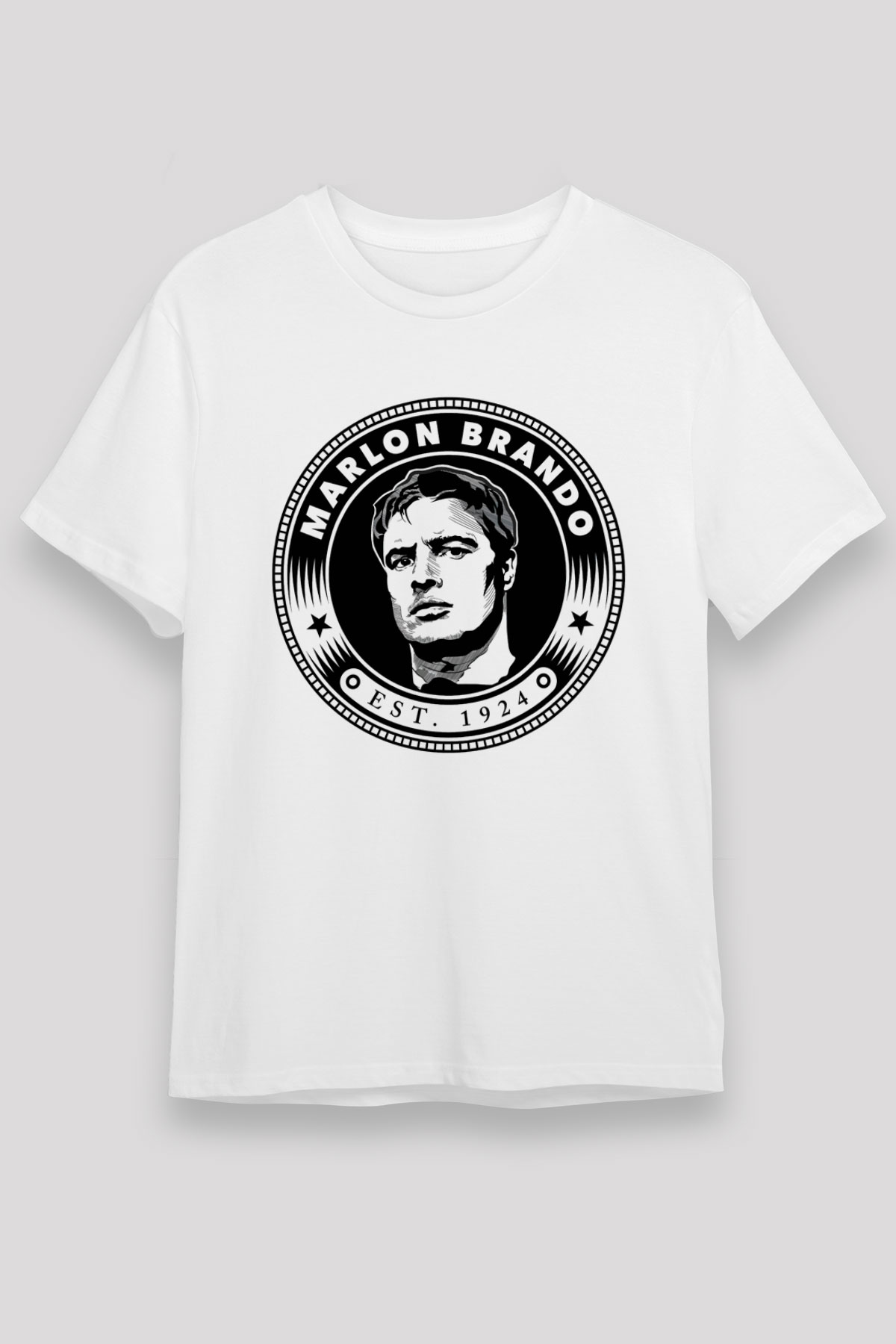 Marlon Brando Beyaz Unisex Tişört T-Shirt - TişörtFabrikası