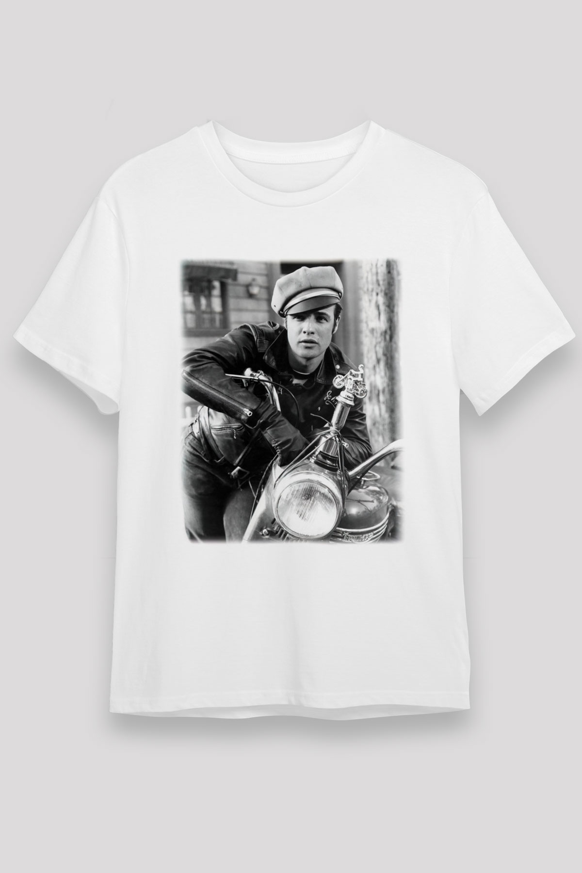Marlon Brando Beyaz Unisex Tişört T-Shirt - TişörtFabrikası