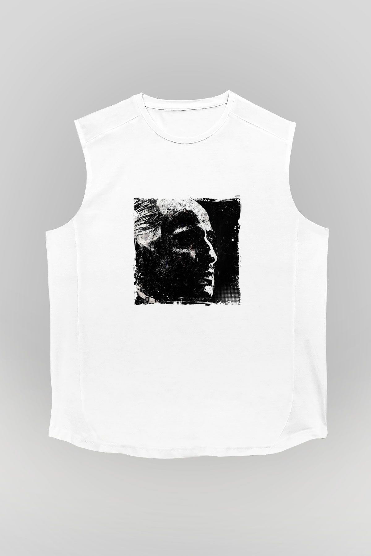 Marlon Brando Unisex Baskılı Beyaz Kolsuz Tişört