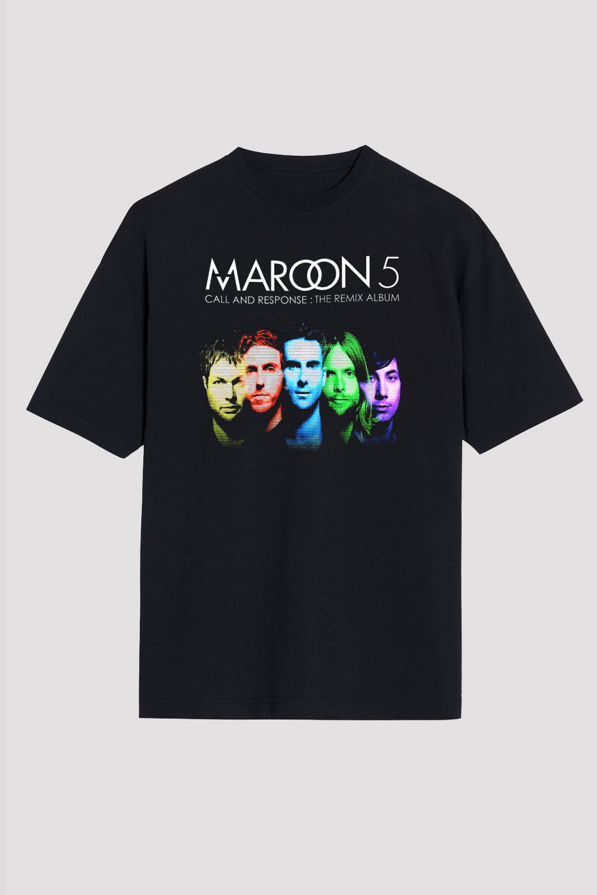 Maroon 5 Siyah Unisex Oversize Tişört T-Shirt