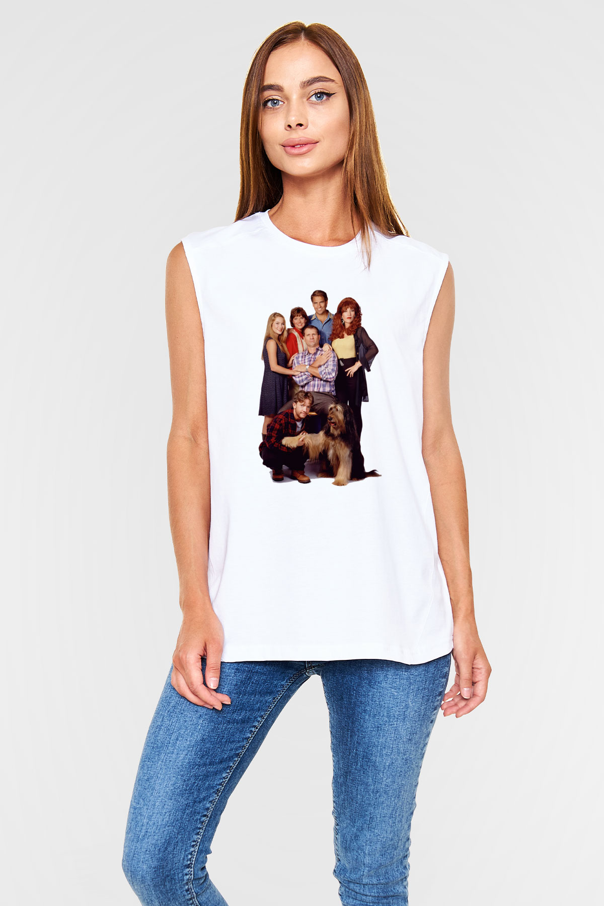 Married with Children Beyaz Unisex Kolsuz Tişört
