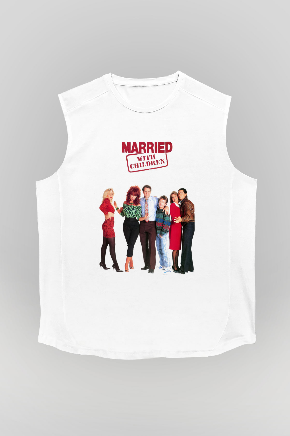 Married with Children Beyaz Unisex Kolsuz Tişört