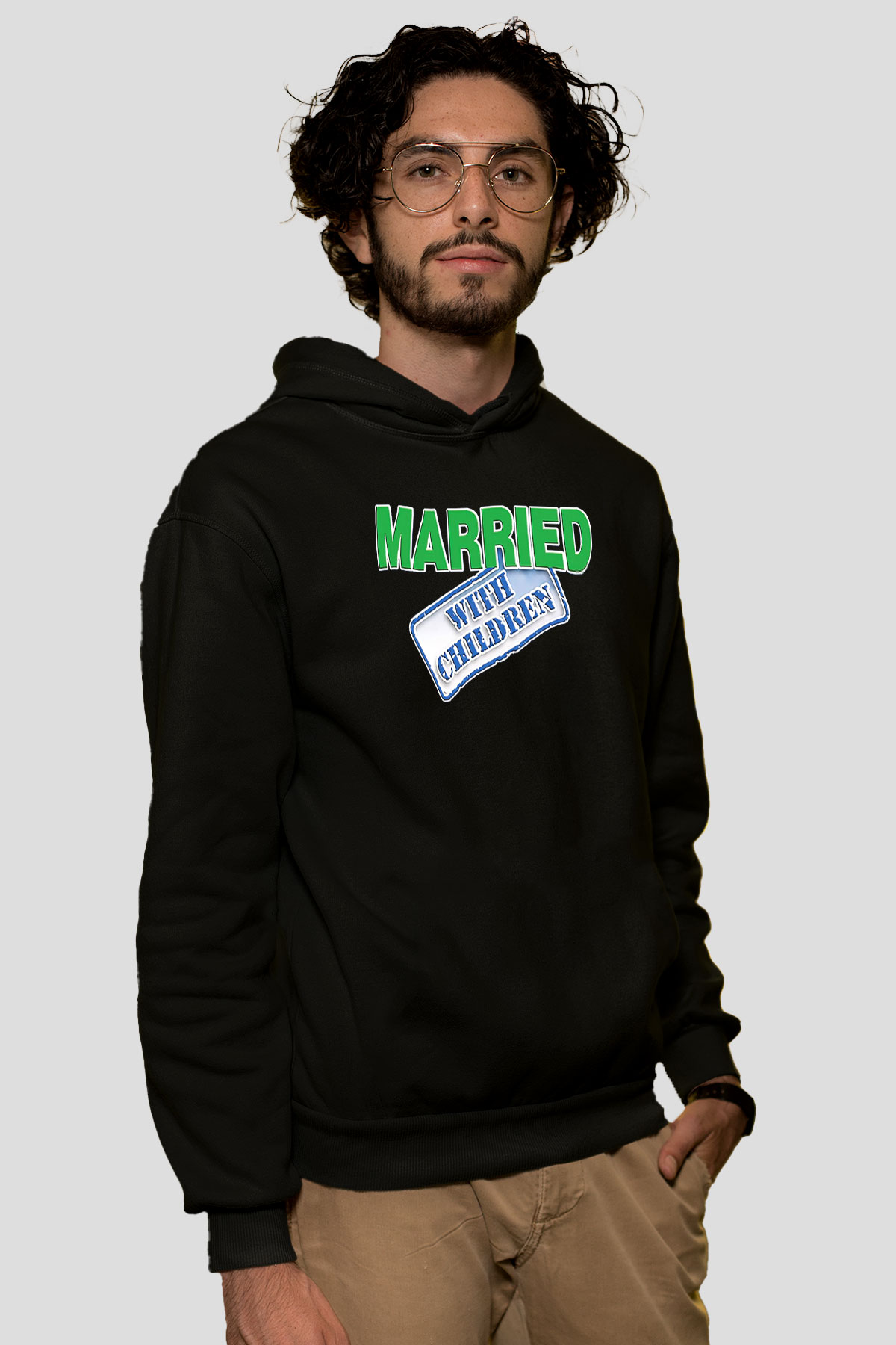 Married with Children Siyah Unisex Hoodie
