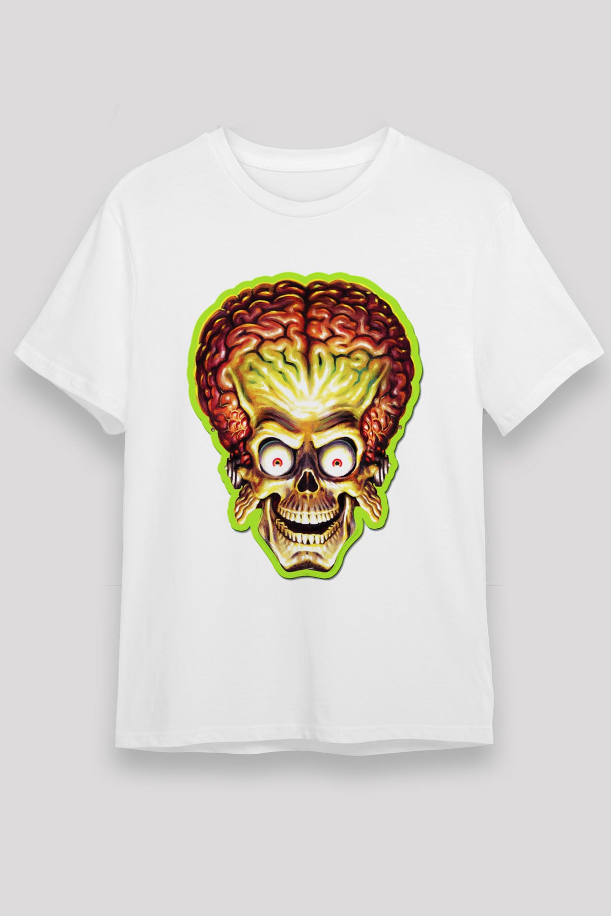 Mars Attacks Beyaz Unisex Tişört