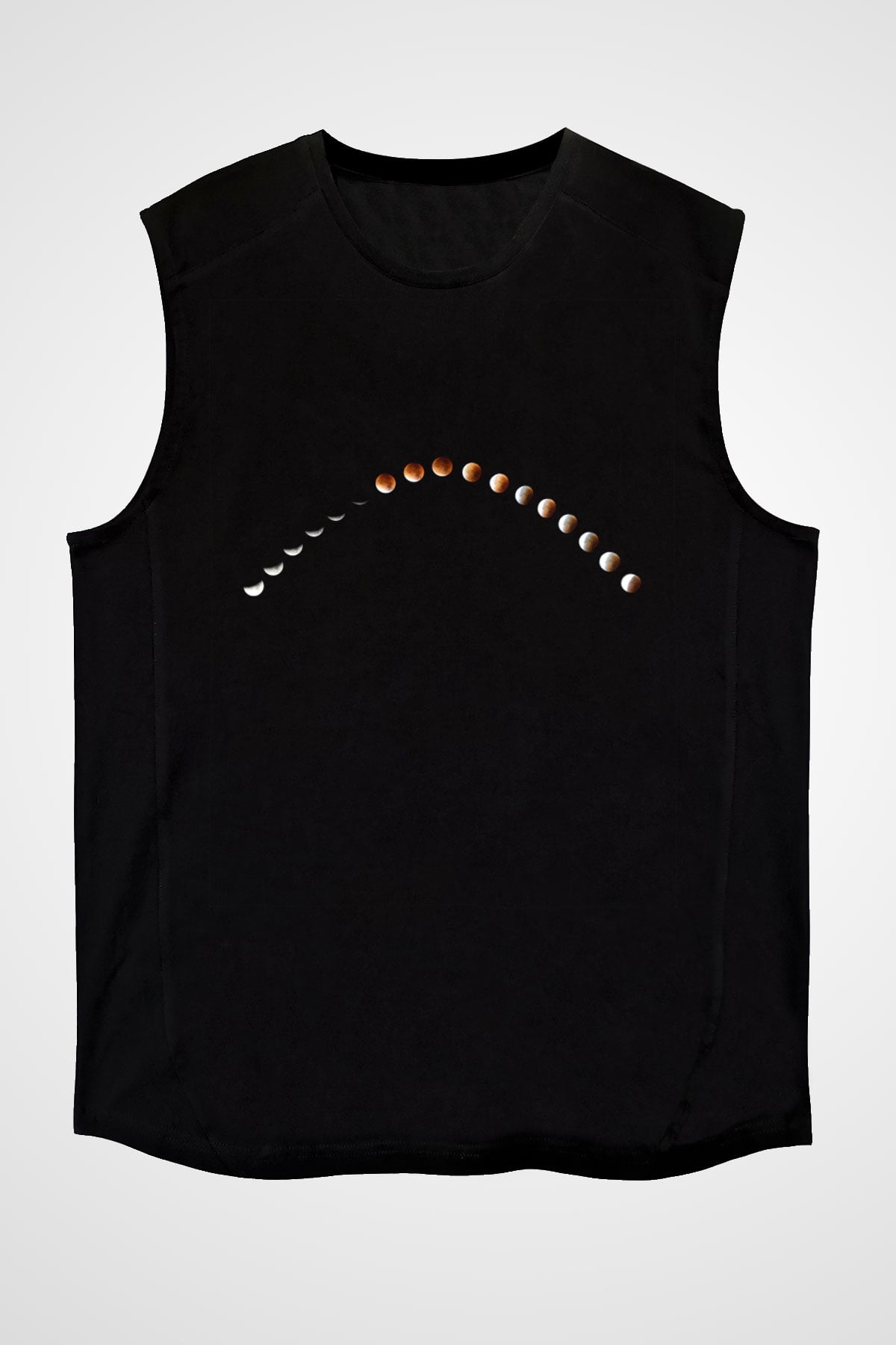 Mars Siyah Unisex Kolsuz Tişört