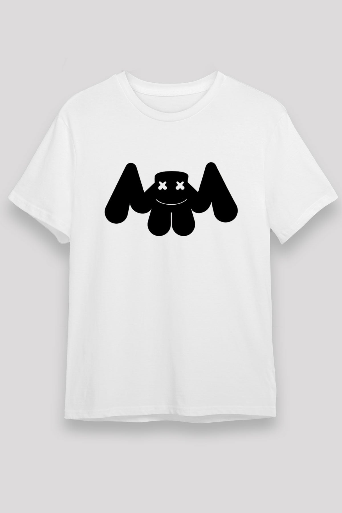 Marshmello Beyaz Unisex Tişört T-Shirt - TişörtFabrikası