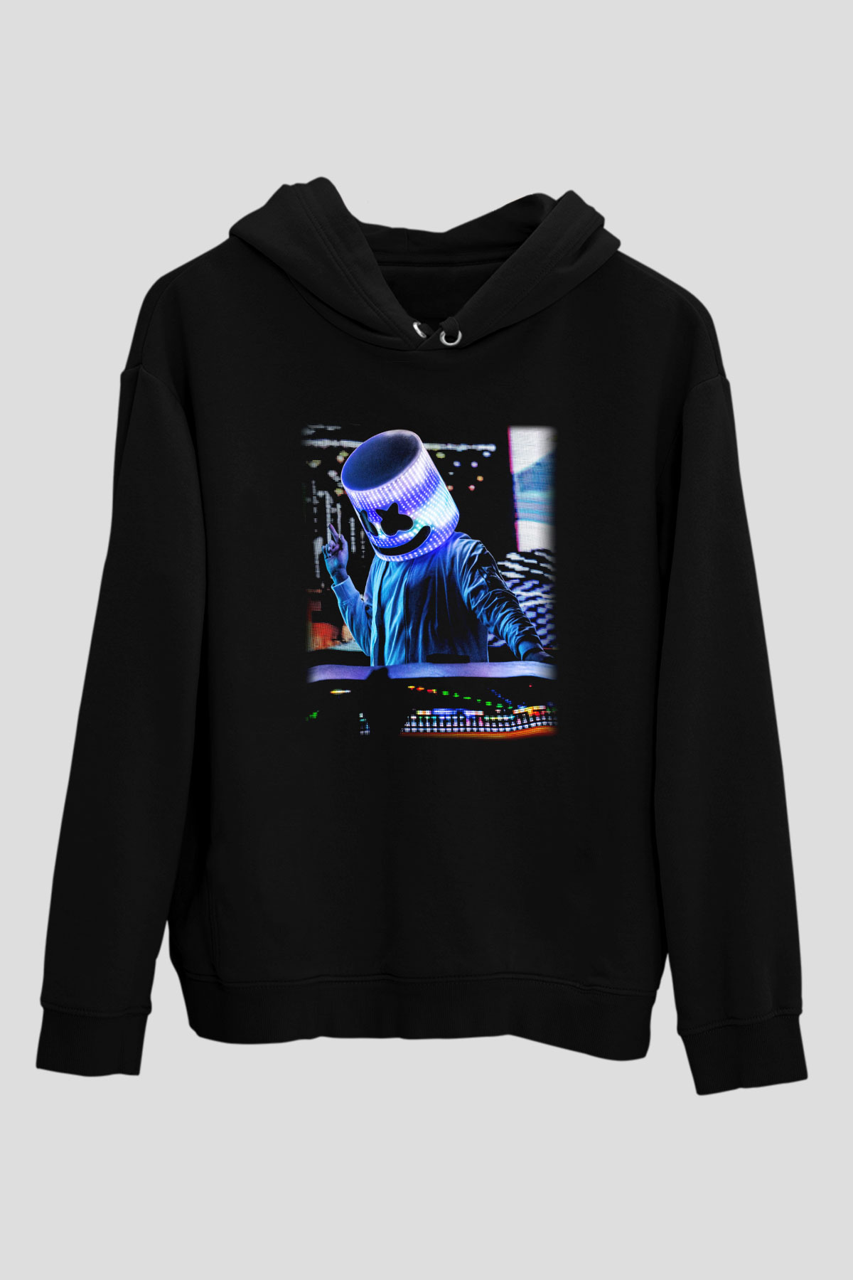 Marshmello Siyah Unisex Hoodie