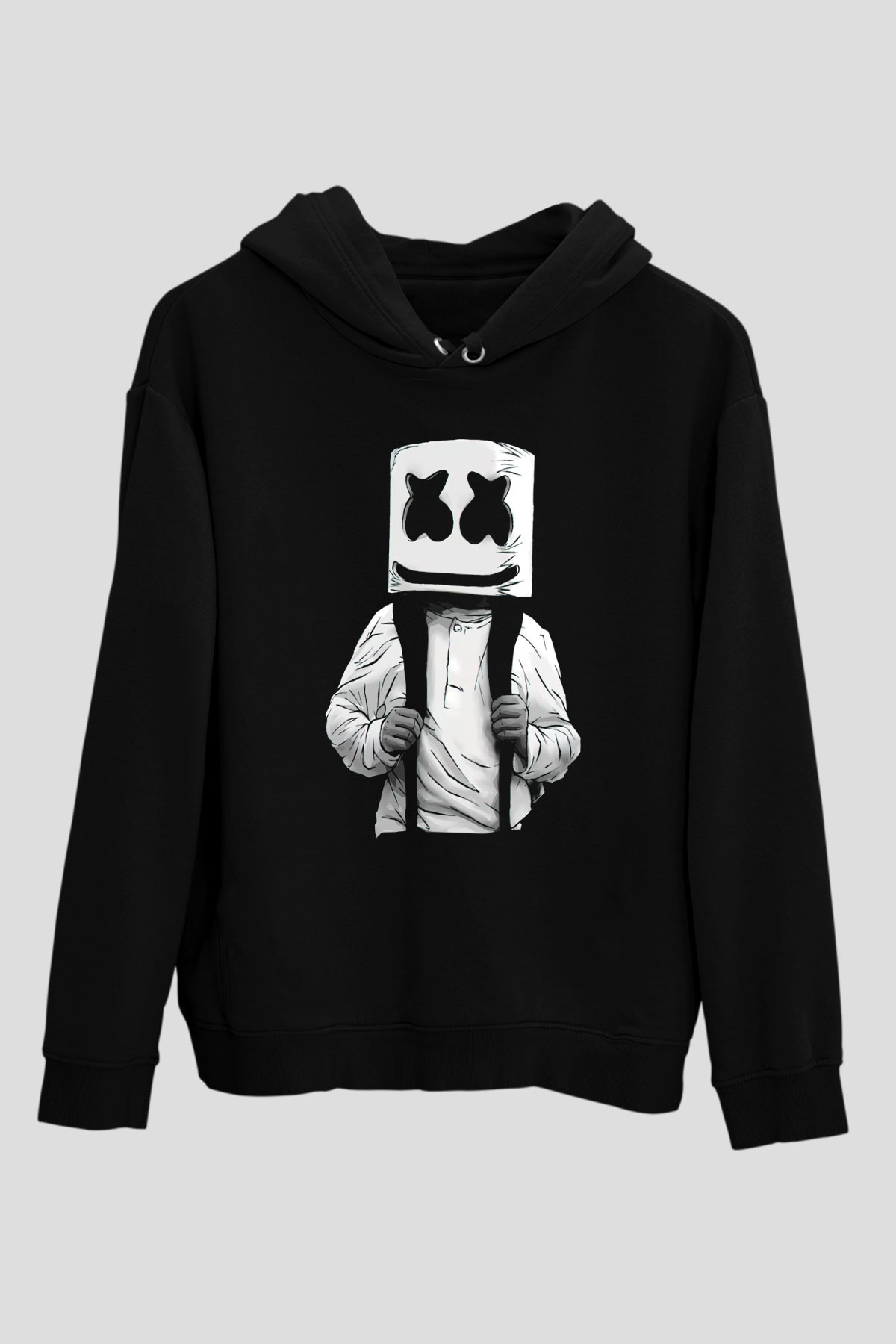 Marshmello Siyah Unisex Hoodie