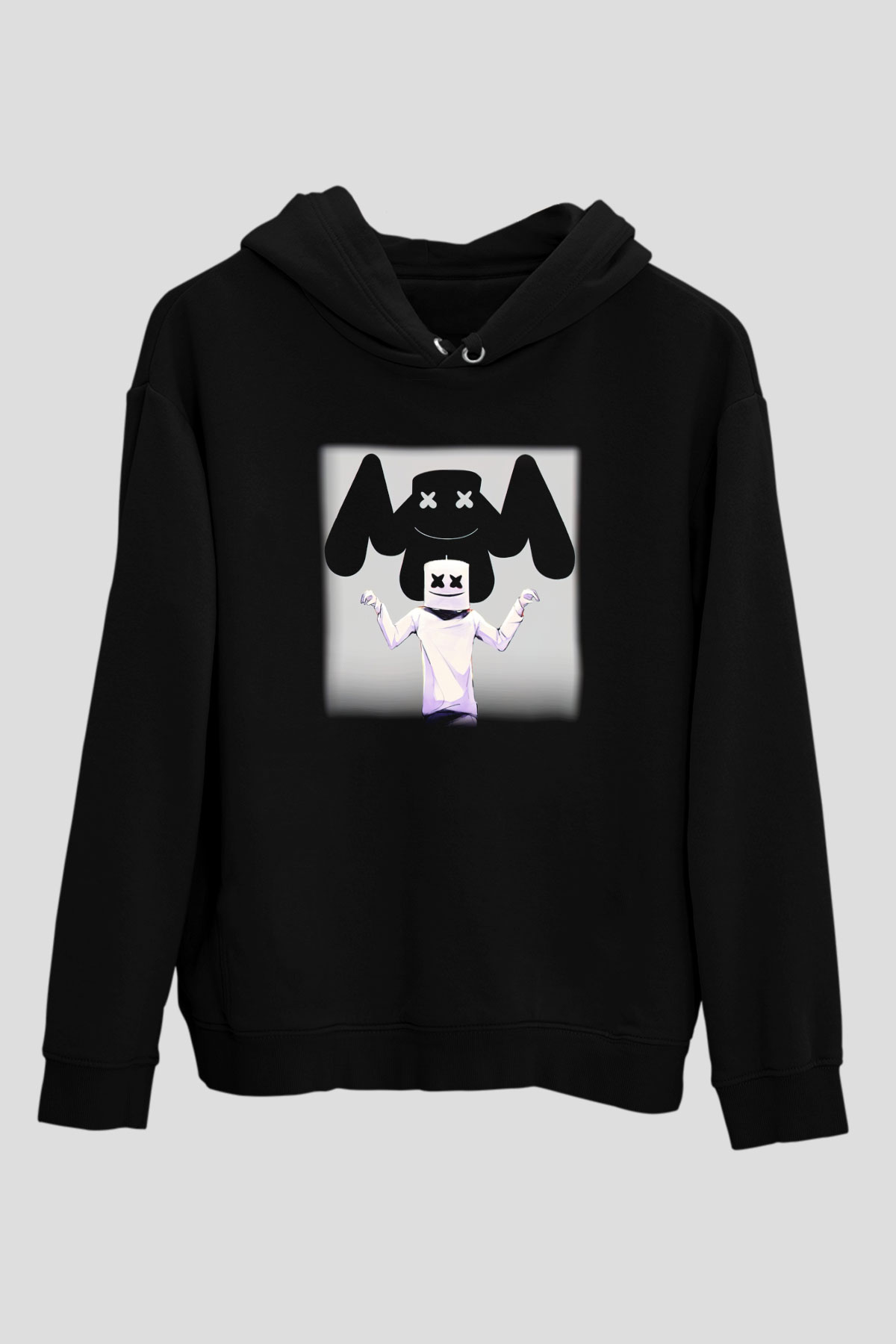 Marshmello Siyah Unisex Hoodie