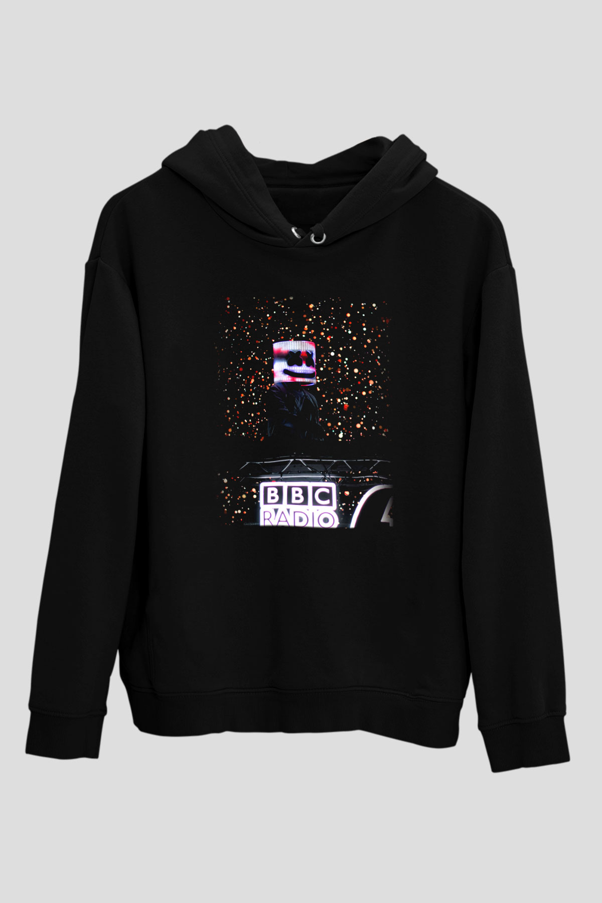 Marshmello Siyah Unisex Hoodie
