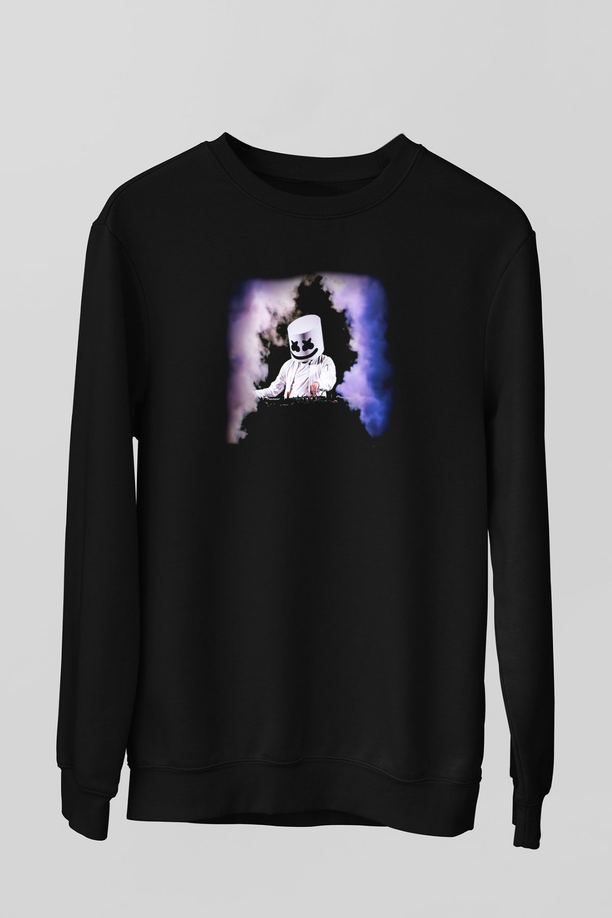 Marshmello Siyah Unisex Sweatshirt