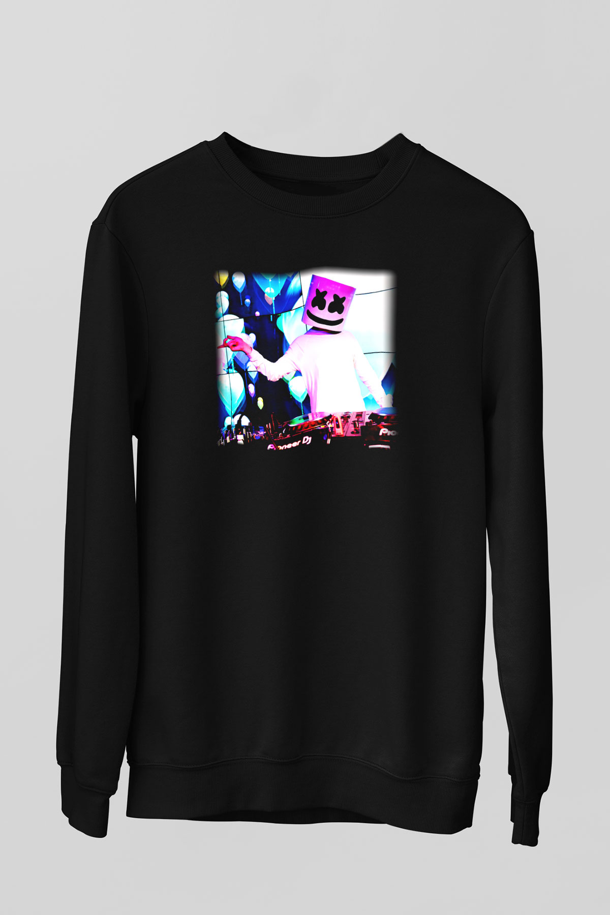 Marshmello Siyah Unisex Sweatshirt