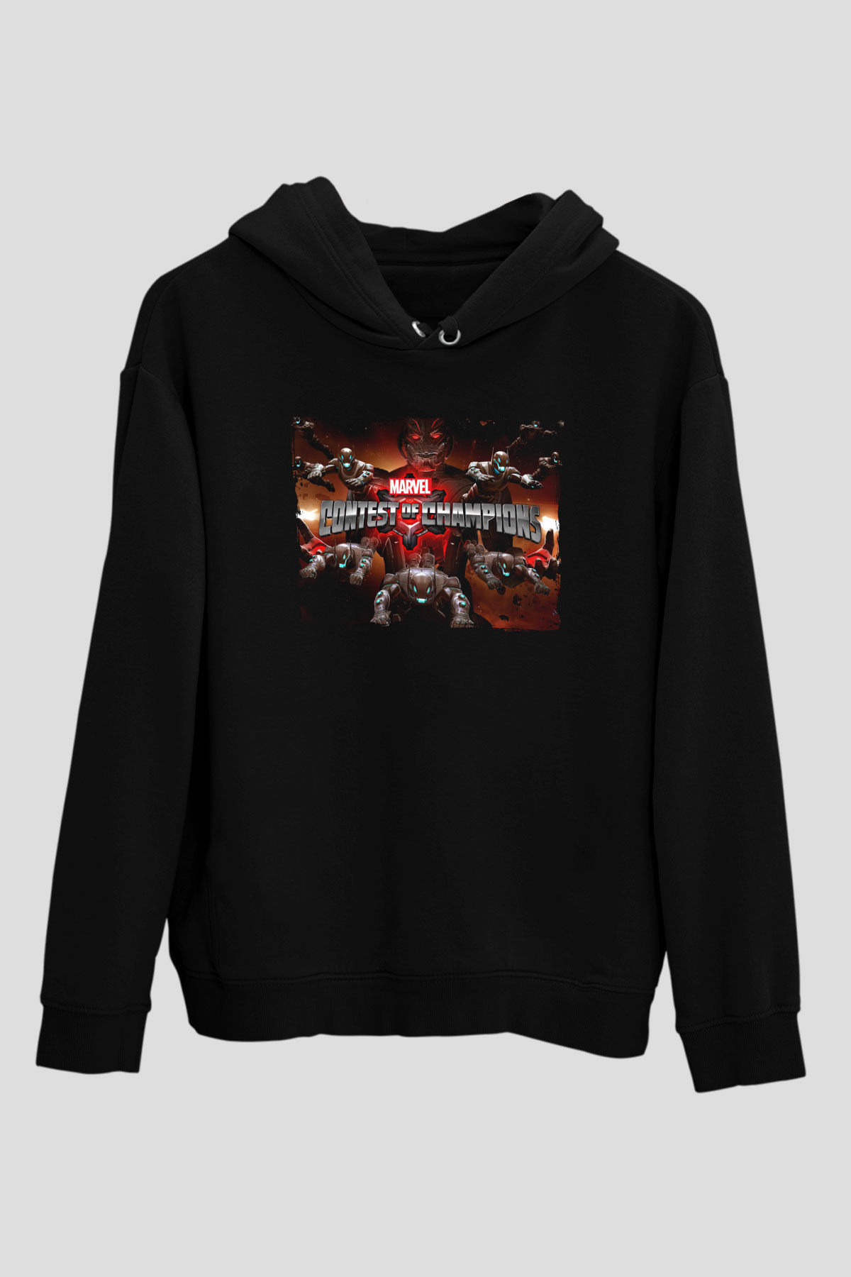 Marvel Contest of Champions Siyah Unisex Hoodie