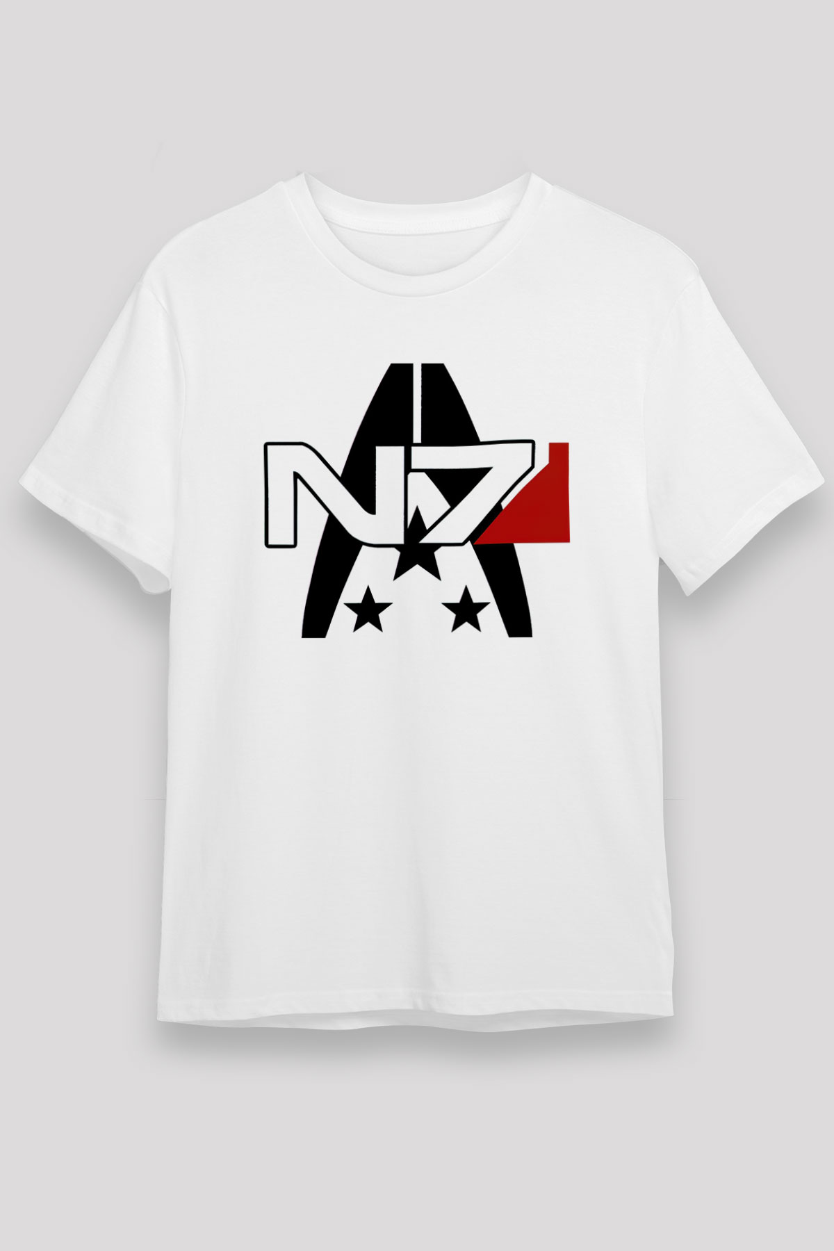 Mass Effect Beyaz Unisex Tişört T-Shirt