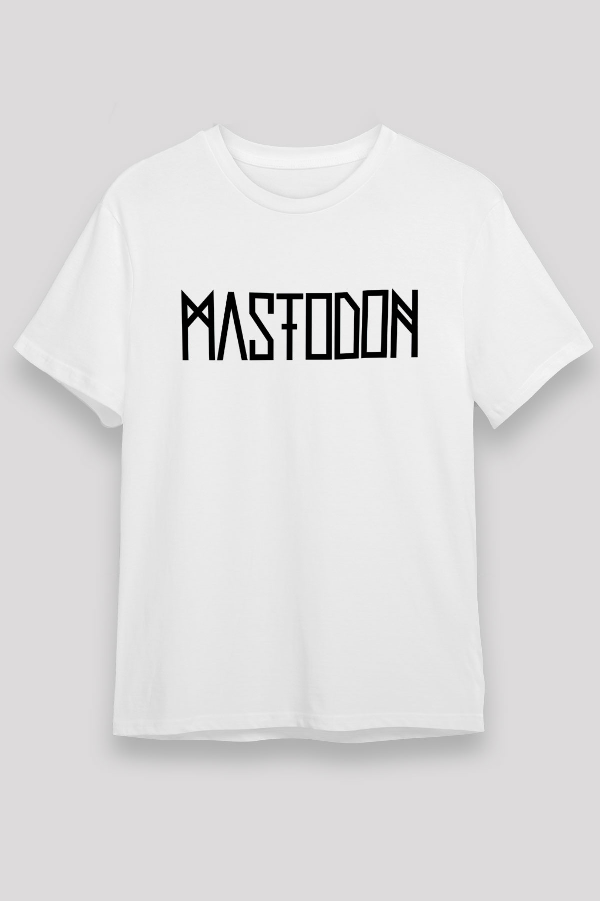 Mastodon Beyaz Unisex Tişört T-Shirt - TişörtFabrikası