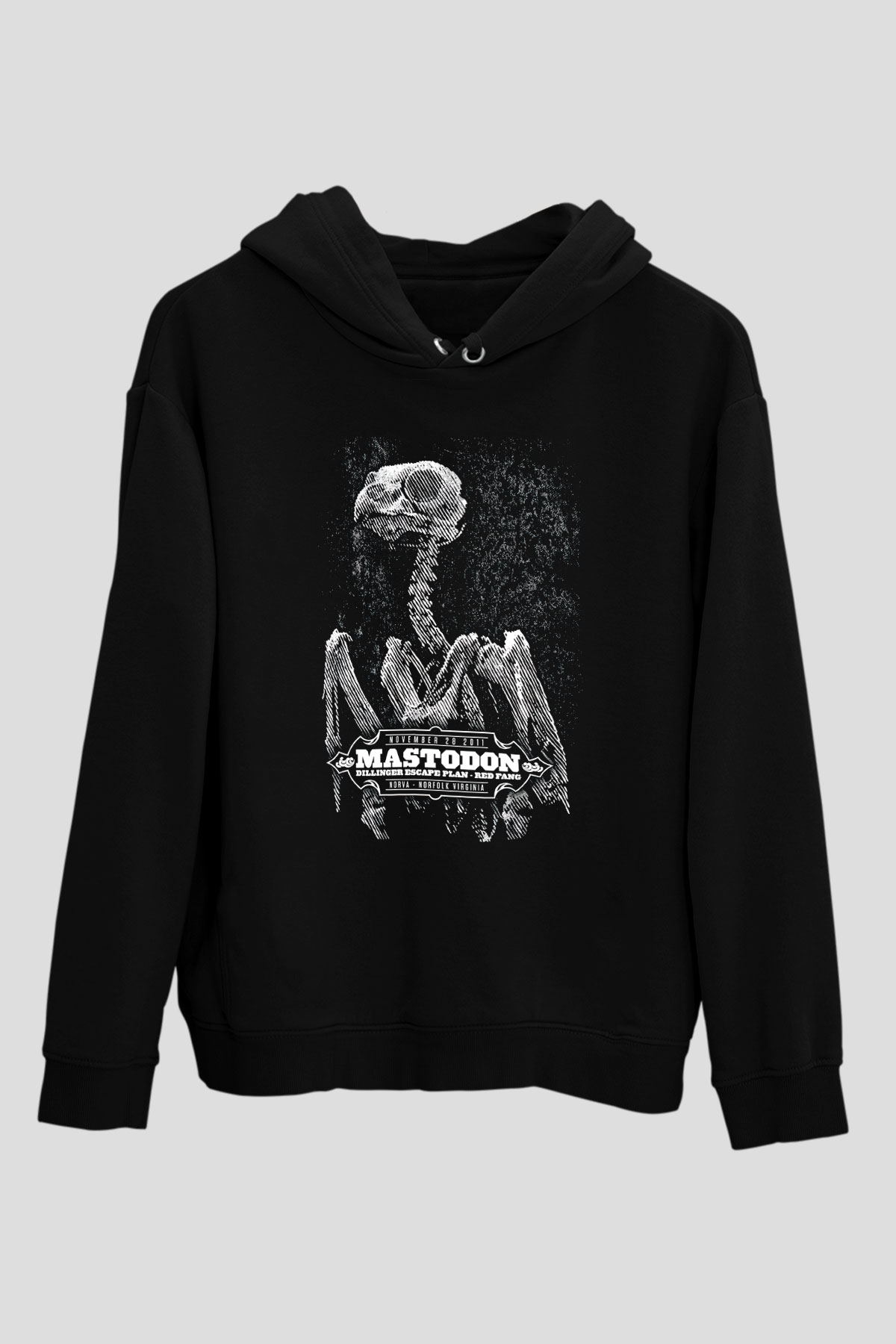 Mastodon Siyah Unisex Hoodie