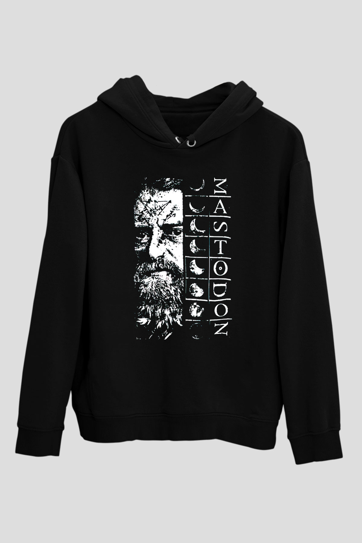 Mastodon Siyah Unisex Kapüşonlu Sweatshirt