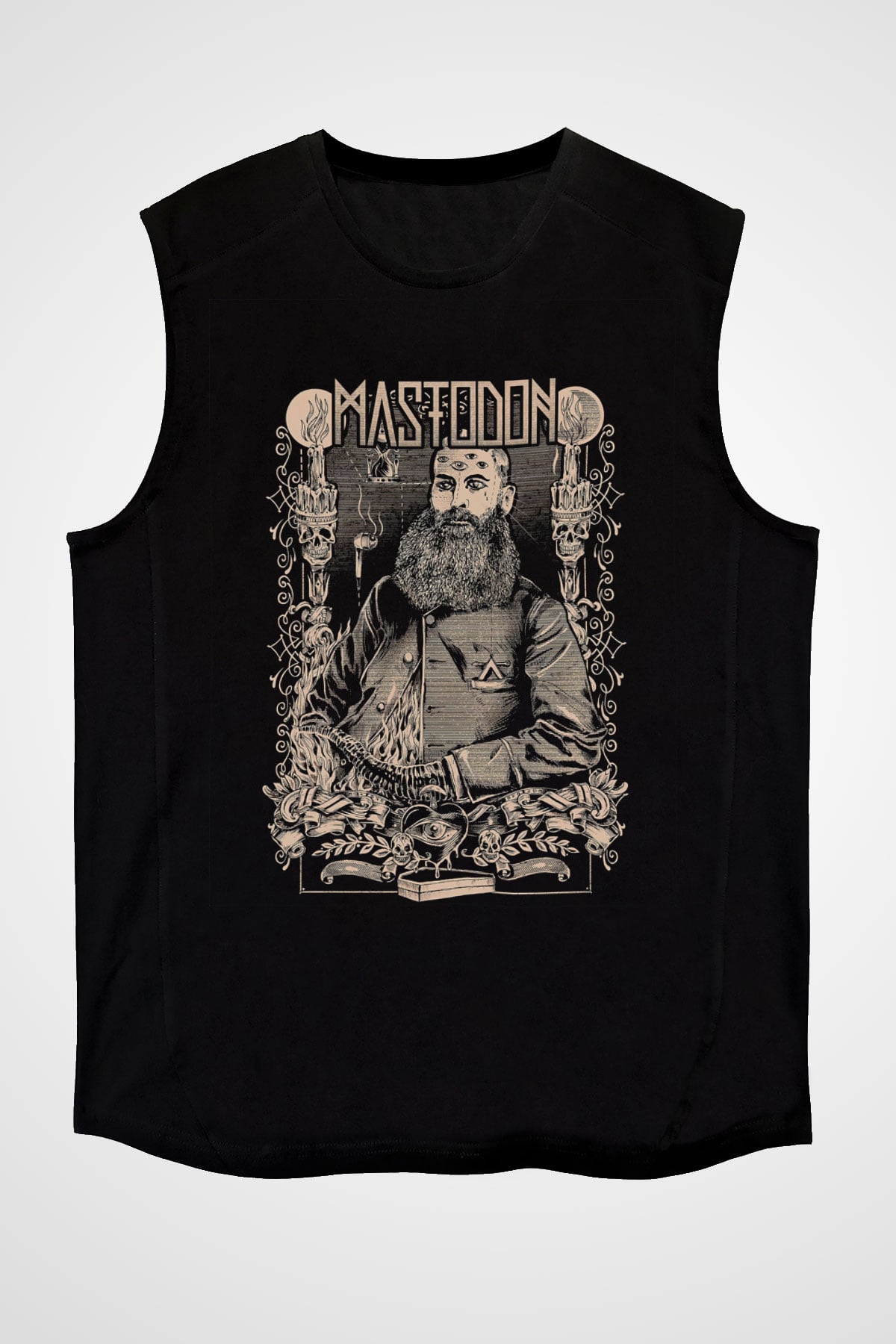 Mastodon Siyah Unisex Kolsuz Tişört