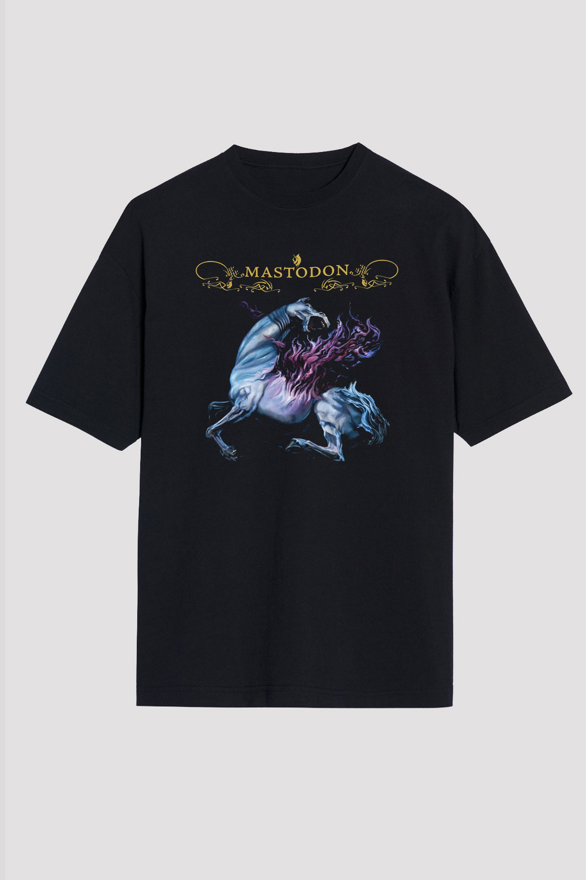 Mastodon Siyah Unisex Oversize Tişört T-Shirt