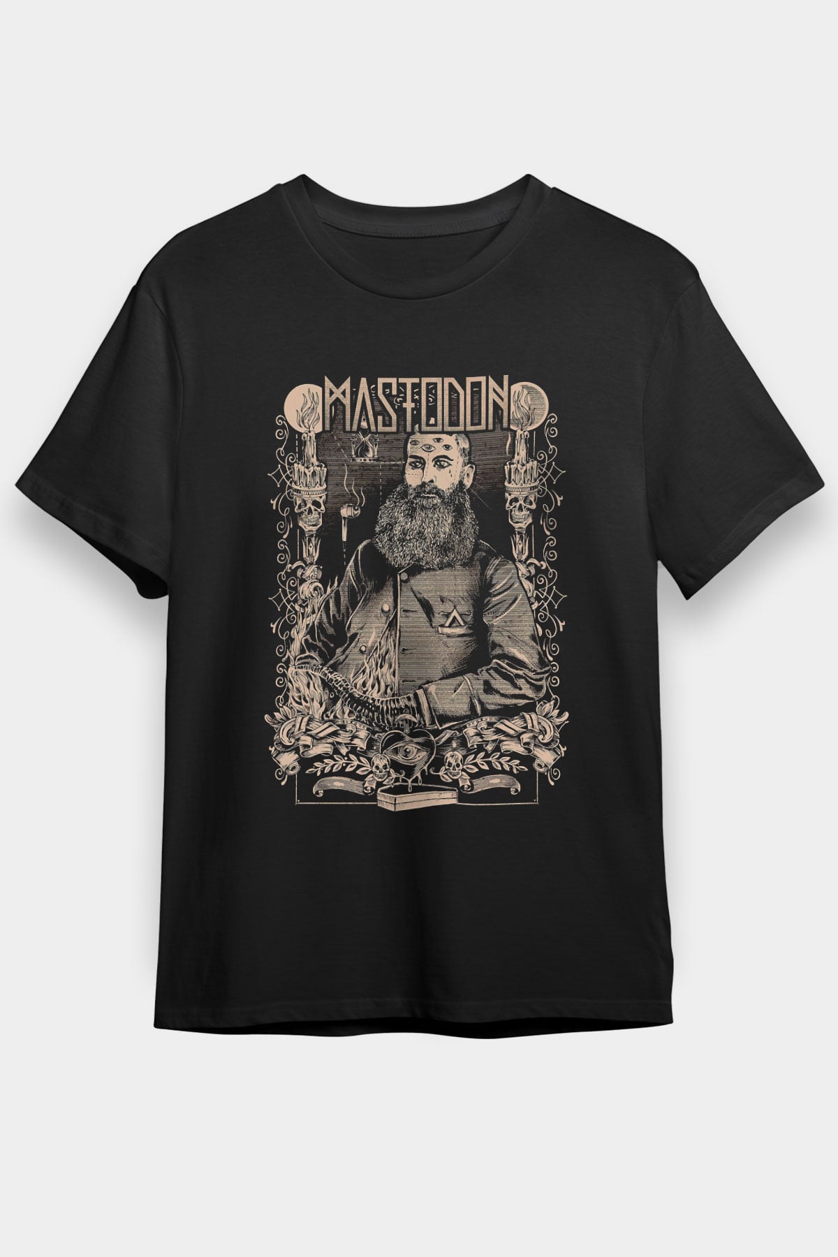 Mastodon Siyah Unisex Tişört T-Shirt - TişörtFabrikası