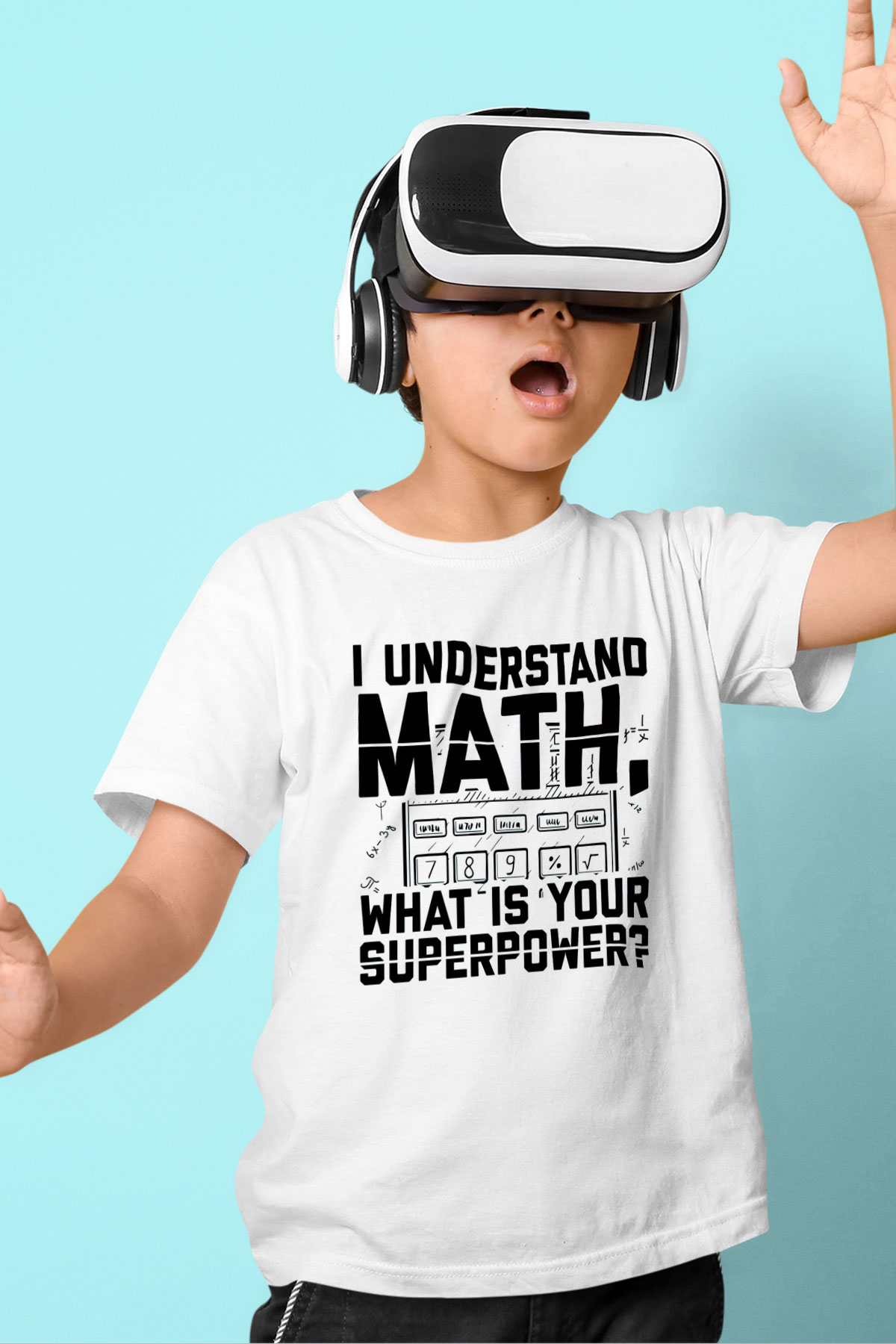 Matematikçi Beyaz Unisex Çocuk Tişört