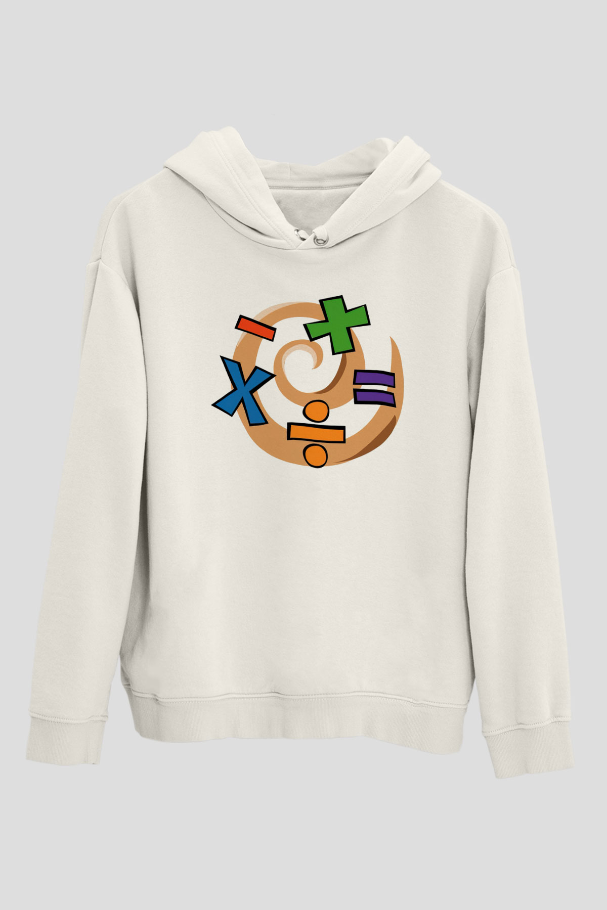 Matematikçi Beyaz Unisex Hoodie