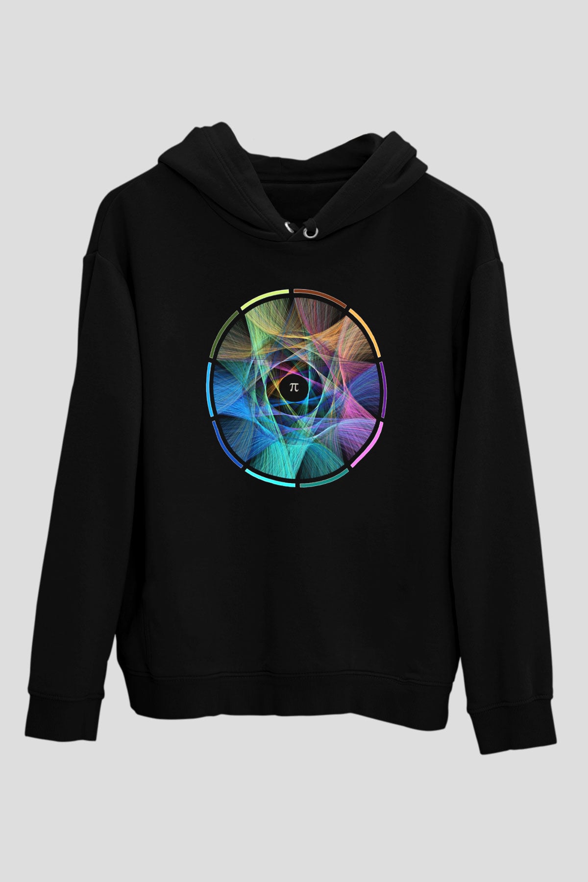 Matematikçi Siyah Unisex Kapşonlu Sweatshirt
