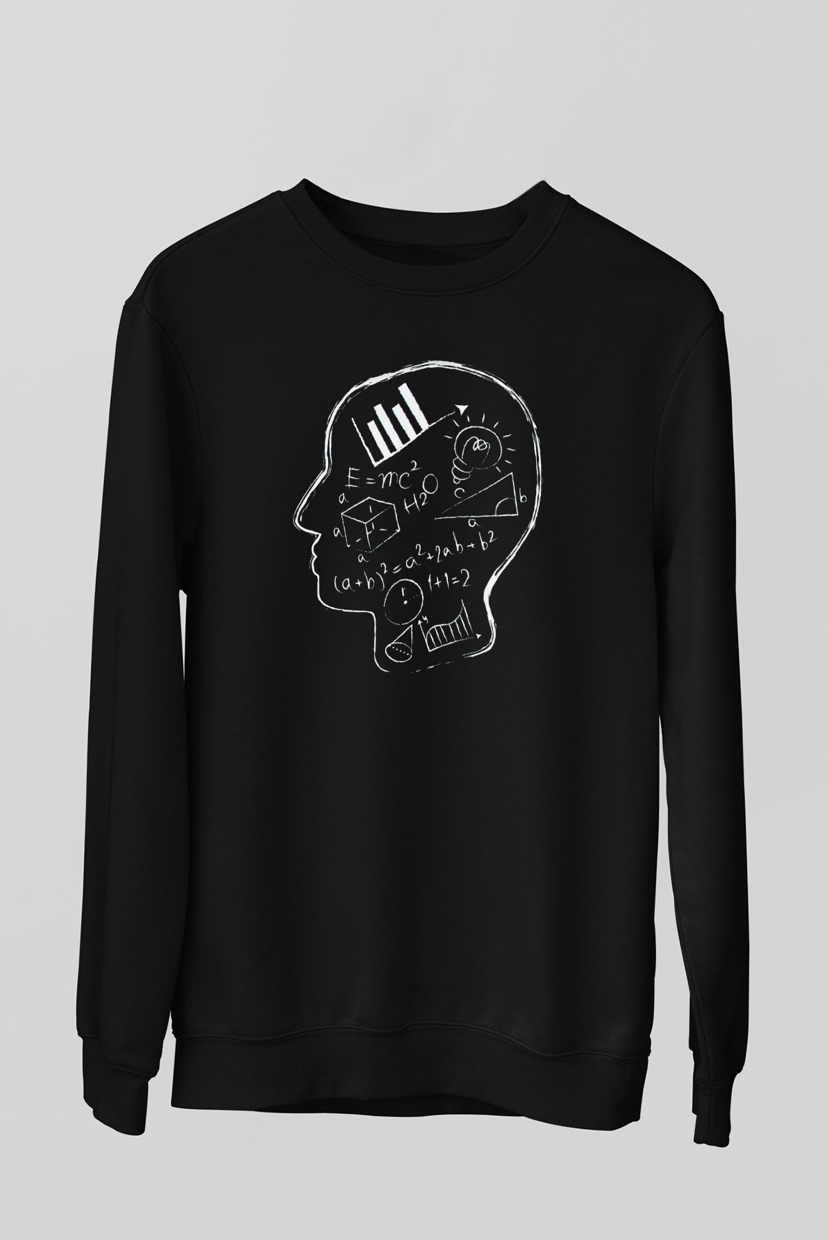 Matematikçi Siyah Unisex Sweatshirt