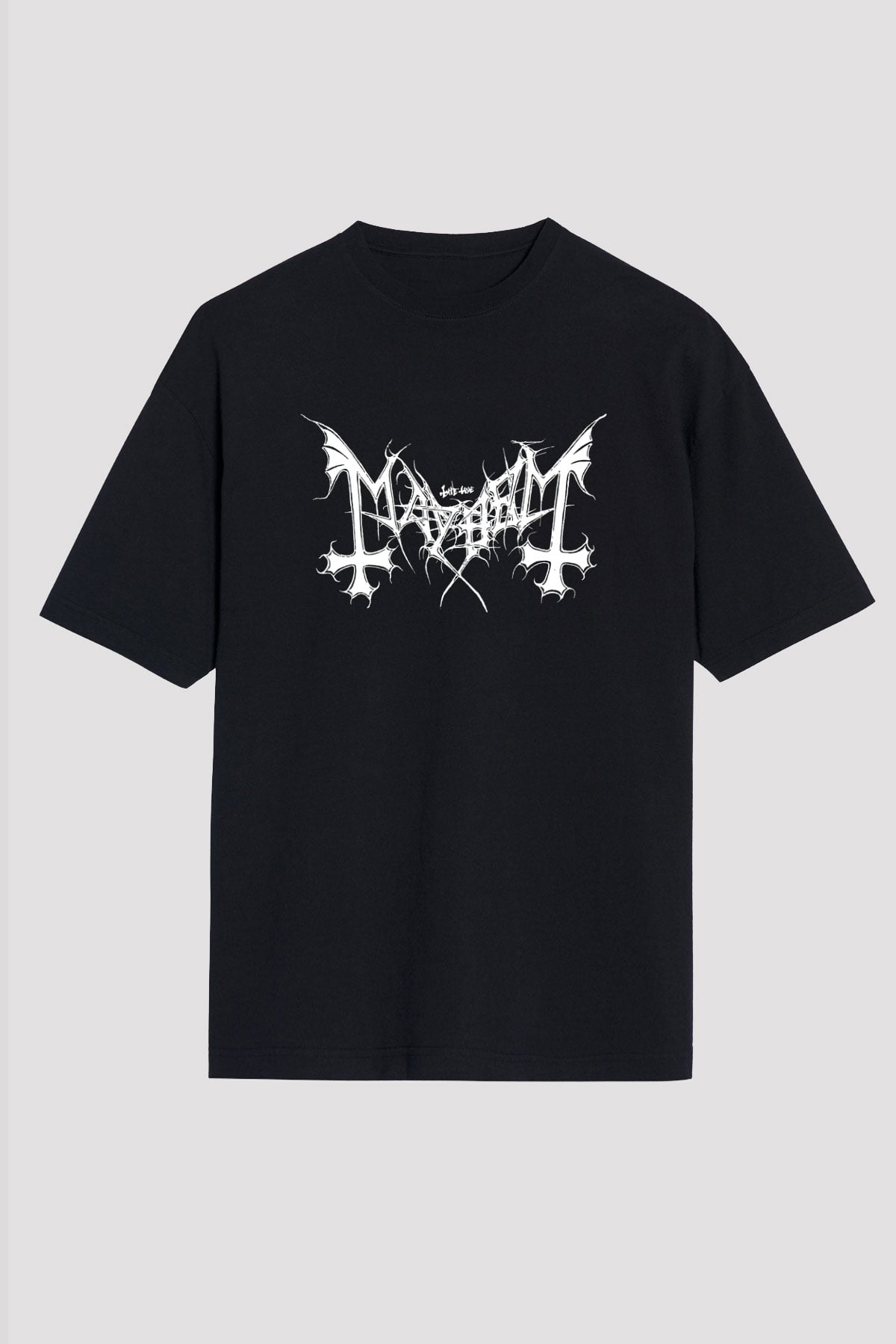 Mayhem Siyah Unisex Oversize Tişört T-Shirt