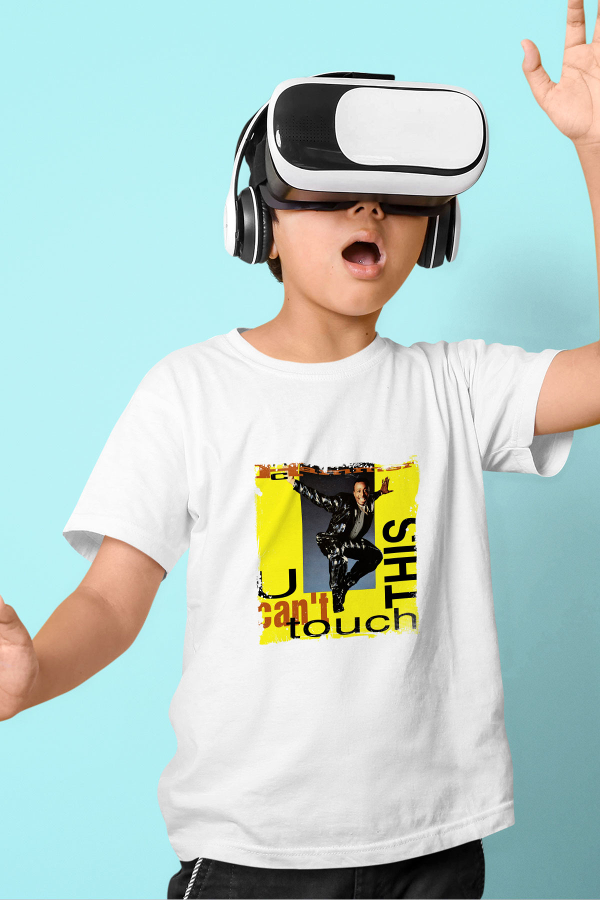 MC Hammer Baskılı Unisex Beyaz Çocuk Tişört
