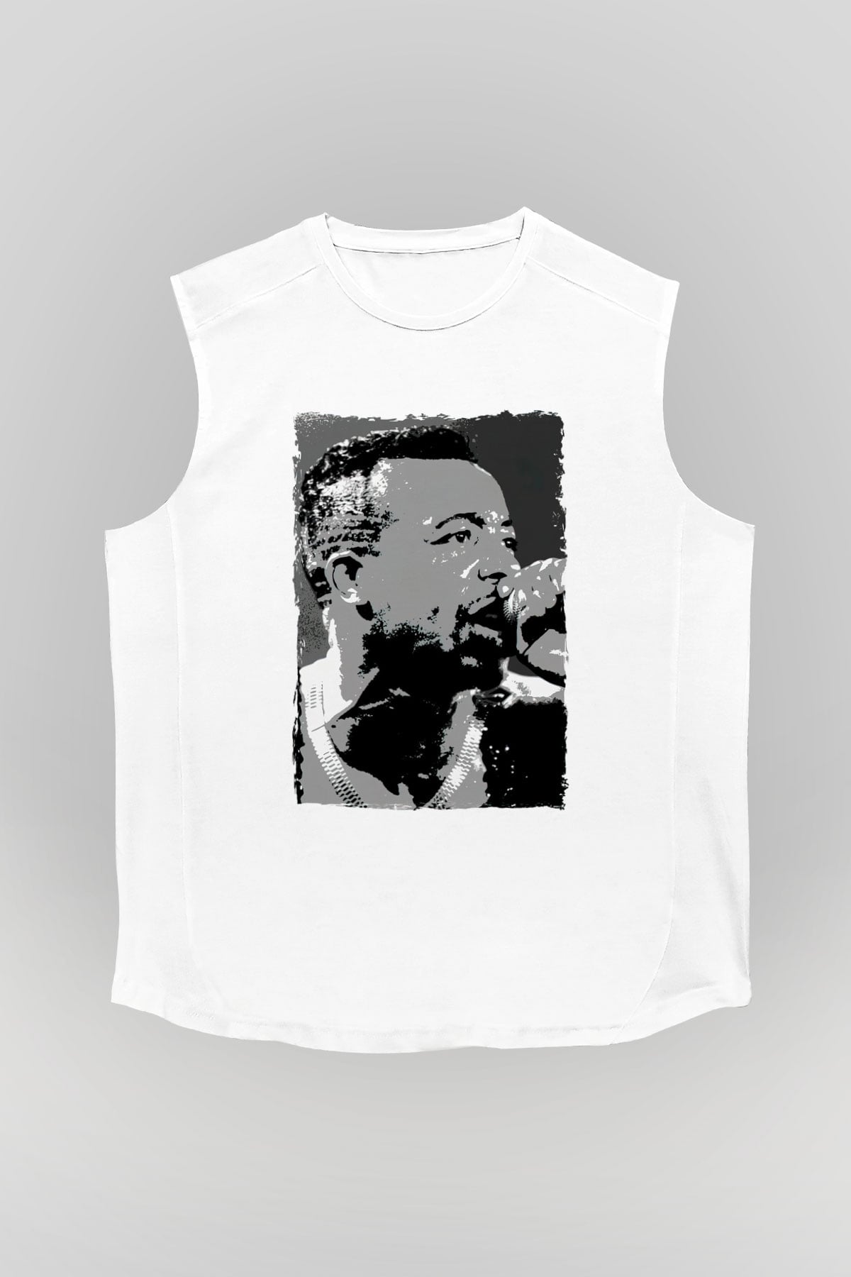 MC Hammer Beyaz Unisex Kolsuz Tişört